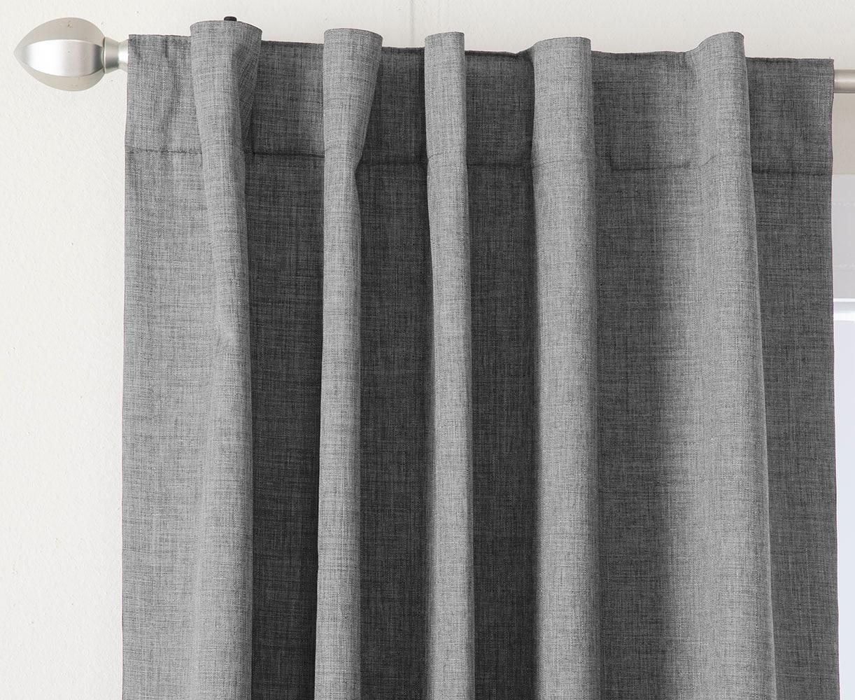 Curtainworks Lenox Grommet Curtain 84", Gray, Adult