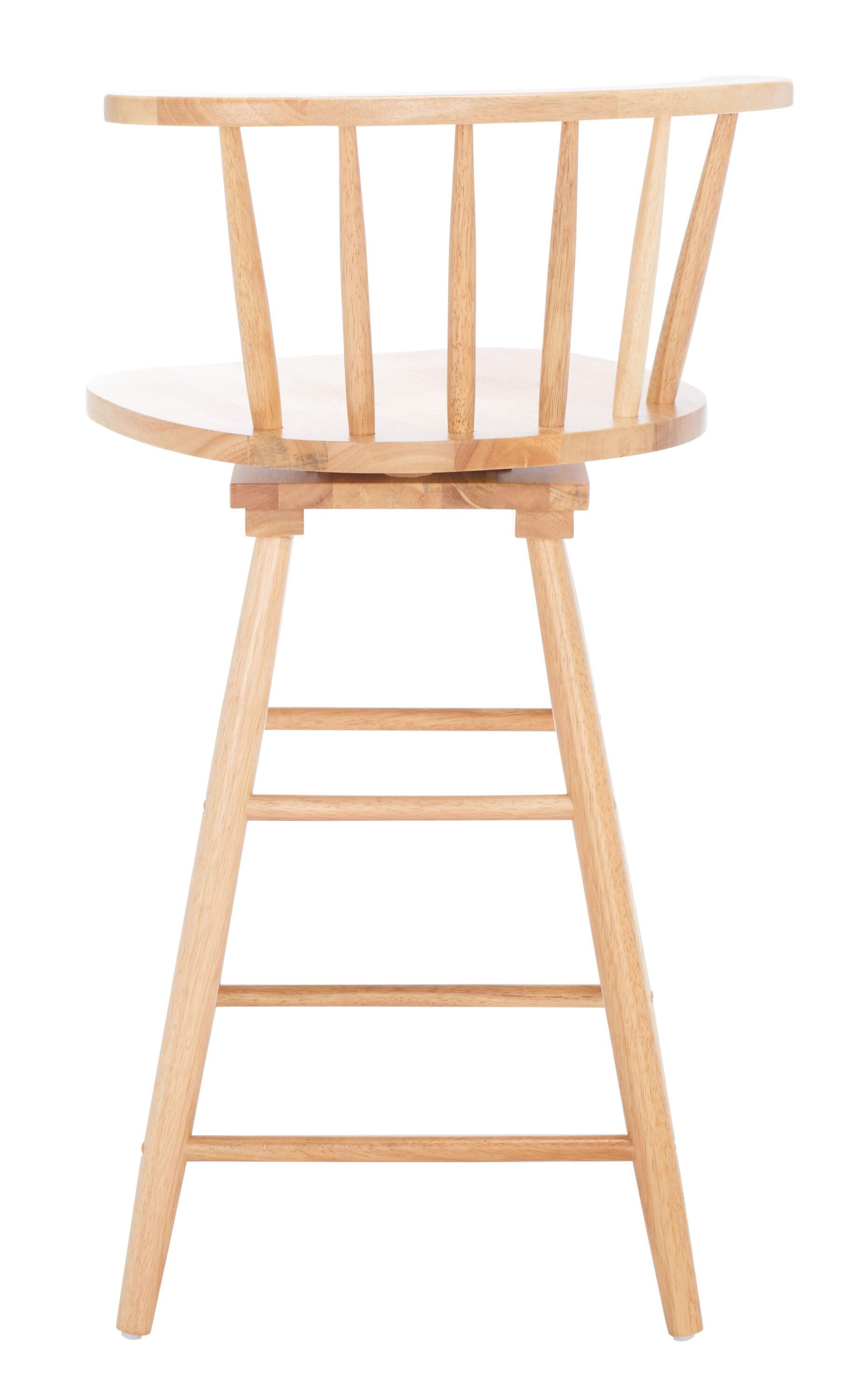 Ray Swivel Counter Stool - Natural - Safavieh