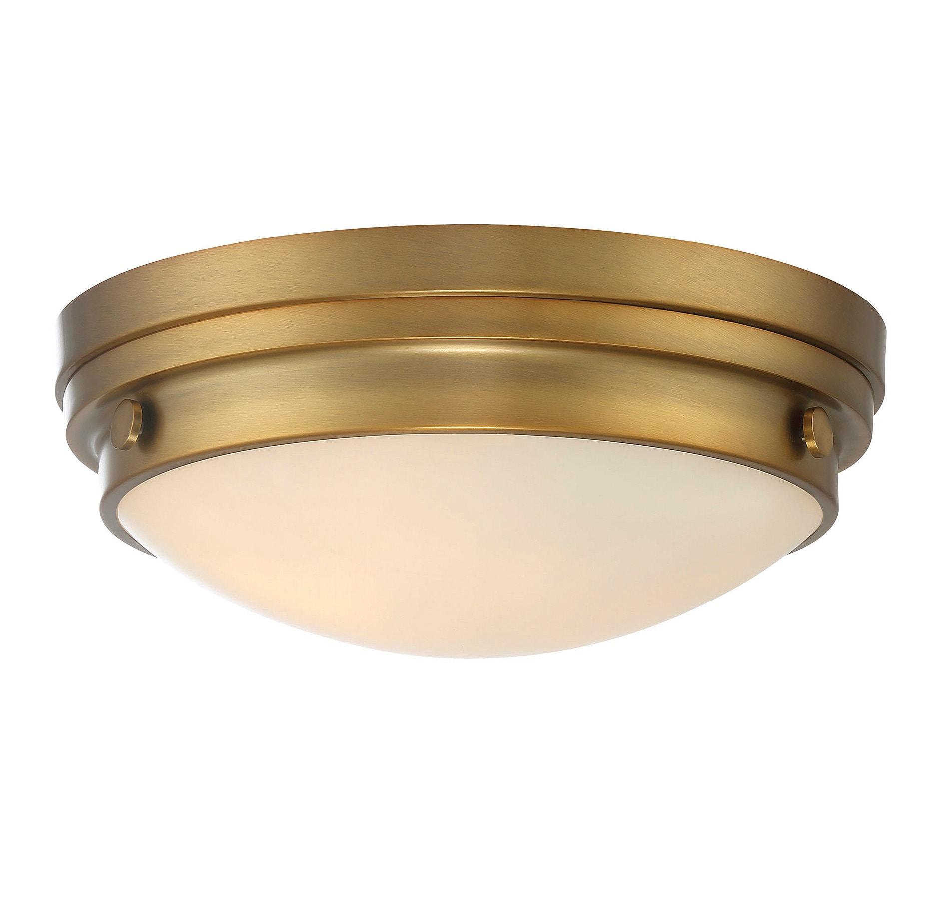 Savoy House Lucerne 2 - Light Flush Mount in  Warm Brass