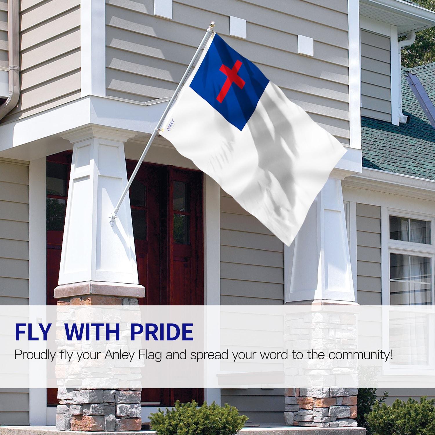 Double Sided 36'' H x 60'' W Polyester House Flag (Set of 2)