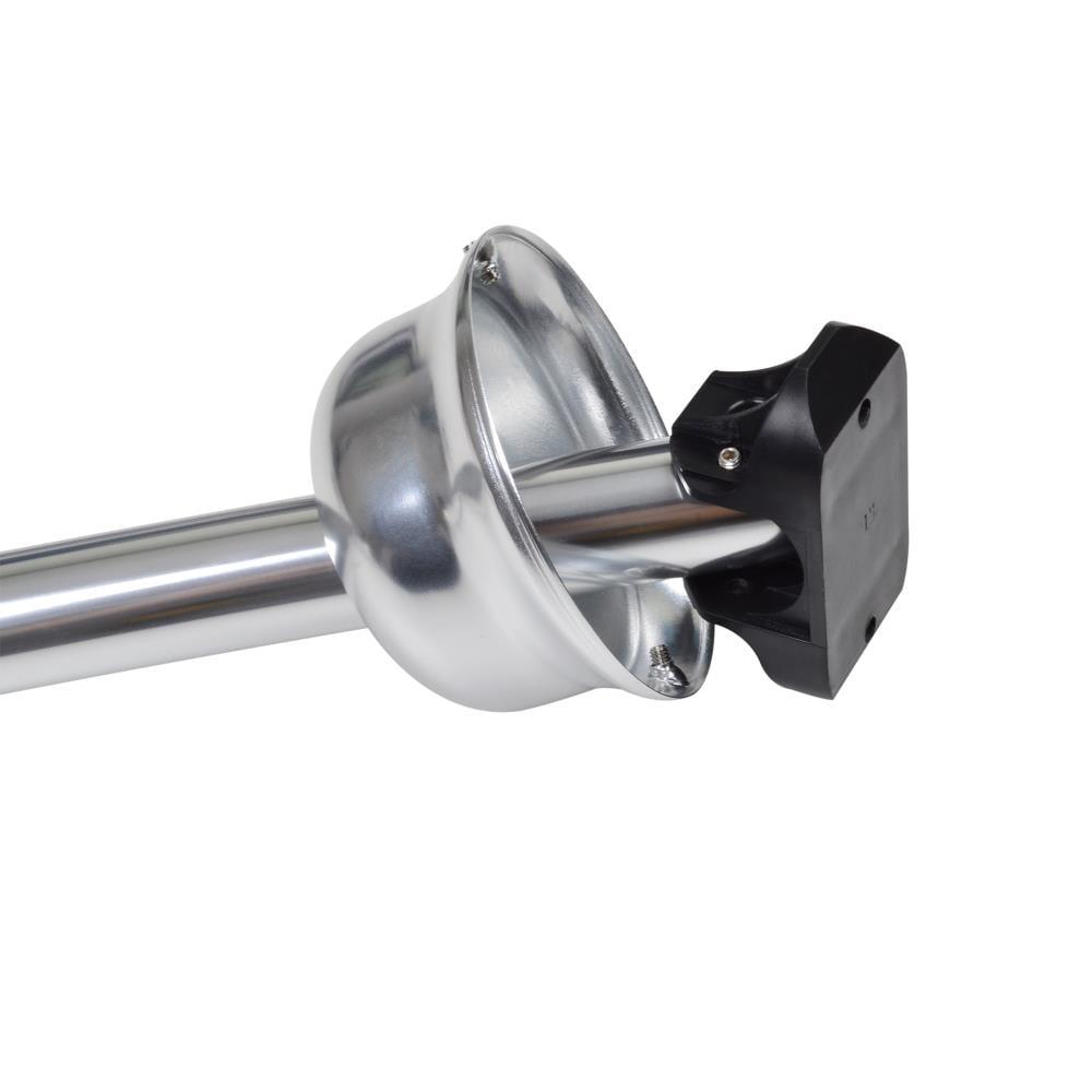 Utopia Alley Utopia Alley Rustproof Fixed Mount Single Curved Shower Rod, Aluminum, adjustable from 45" to 72" Wide