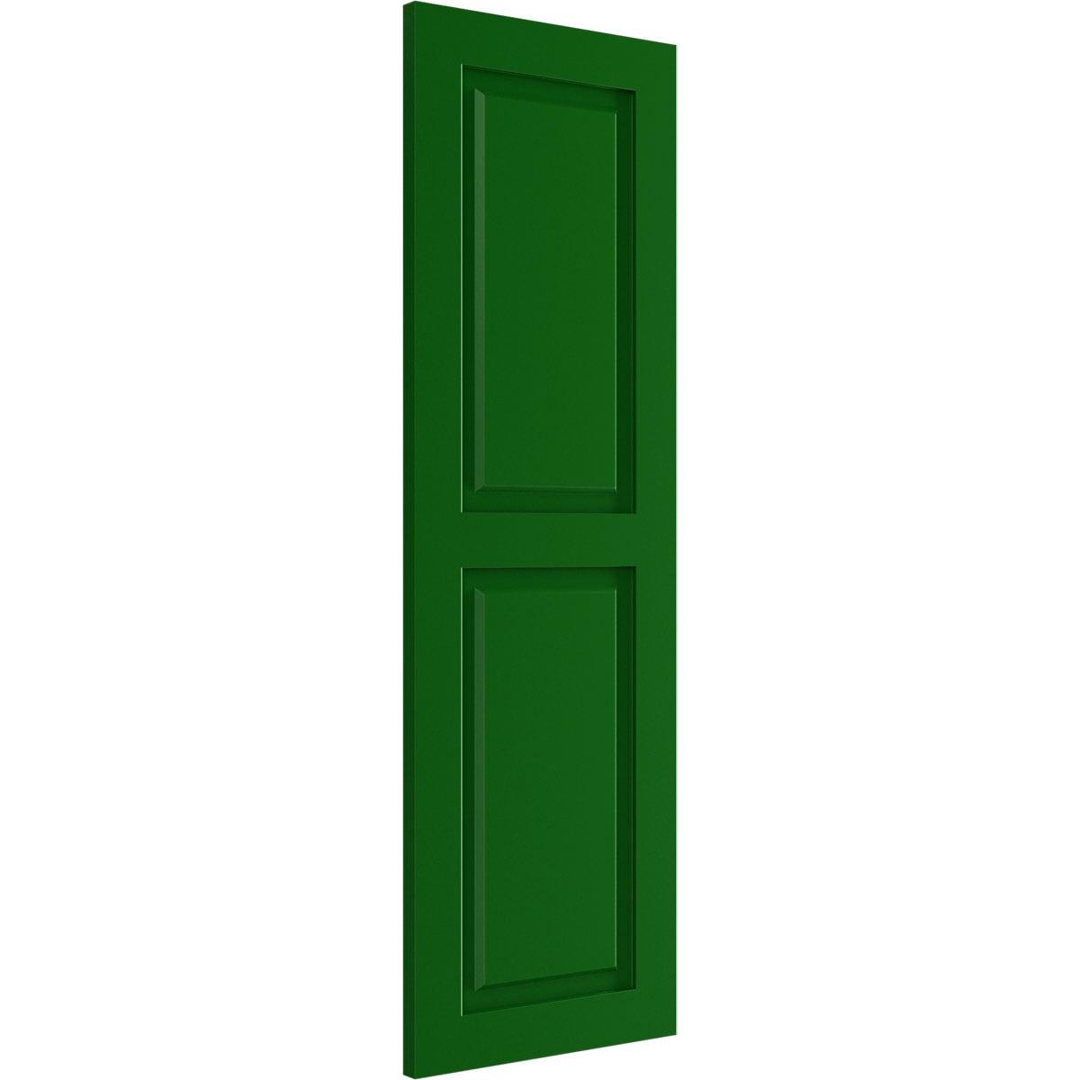 True Fit PVC Two Equal Raised Panel Shutters
