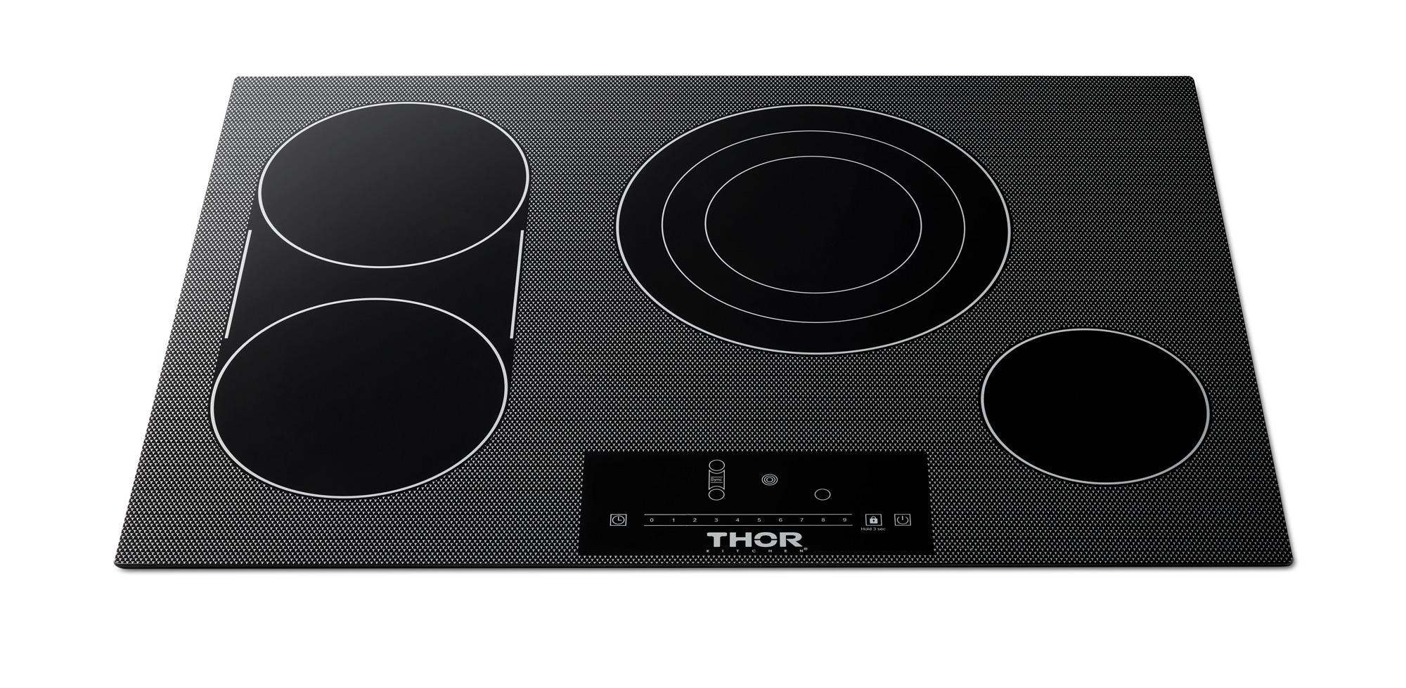 Thor Kitchen Tec30 30" Wide 4 Burner Electric Cooktop - Black