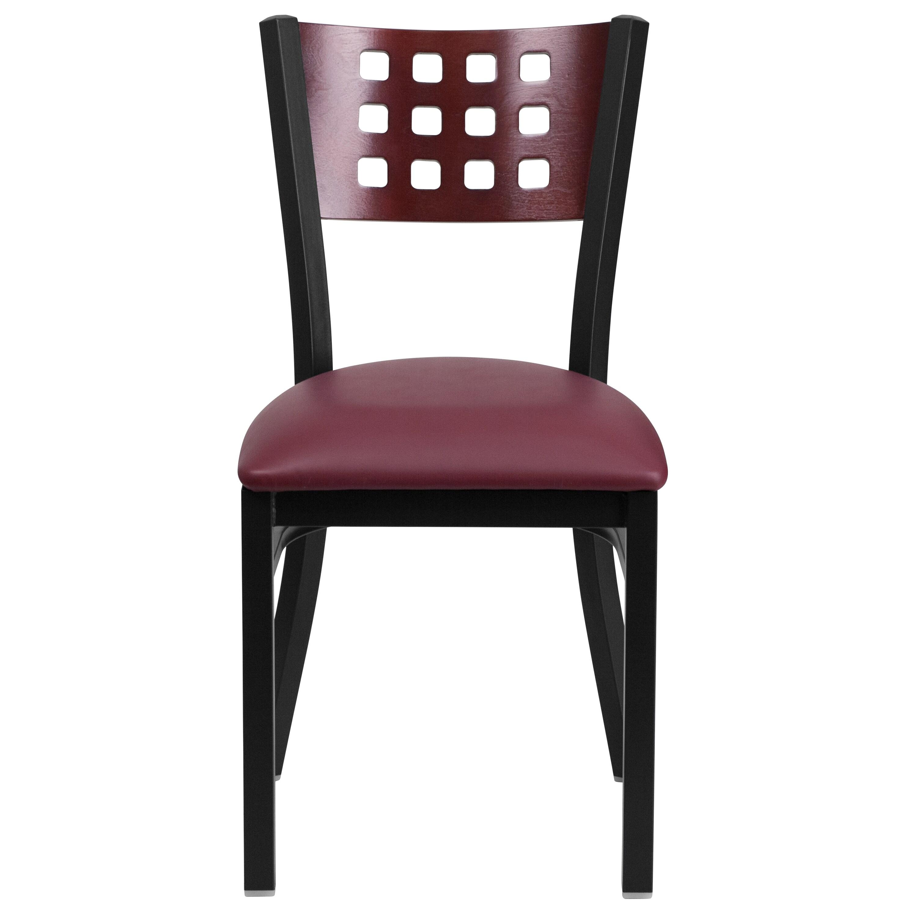 Elea Modern Solid Back Side Upholstered Dining Chair