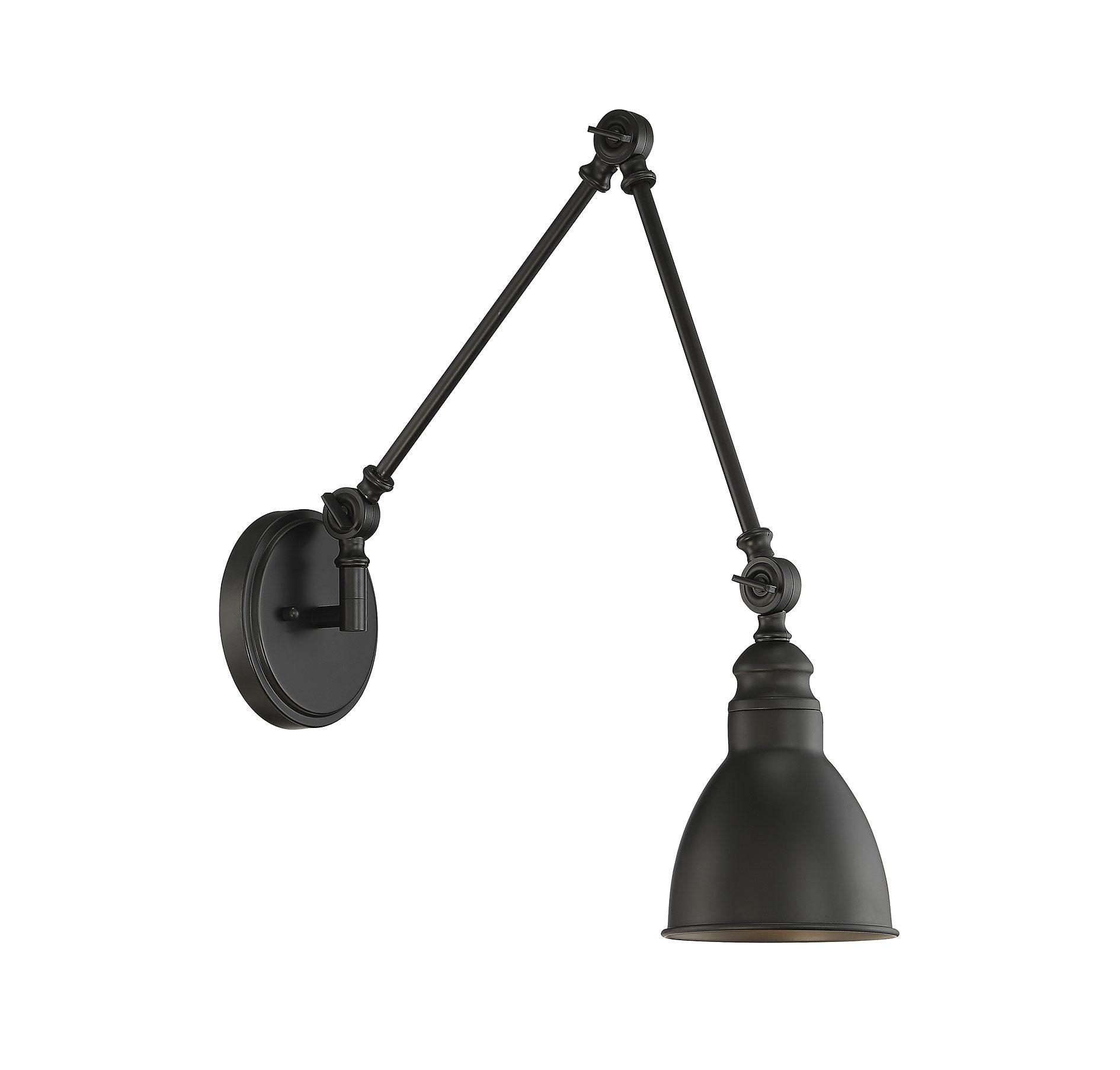 Savoy House Dakota 1 - Light Swing Arm Lamp in  Matte Black