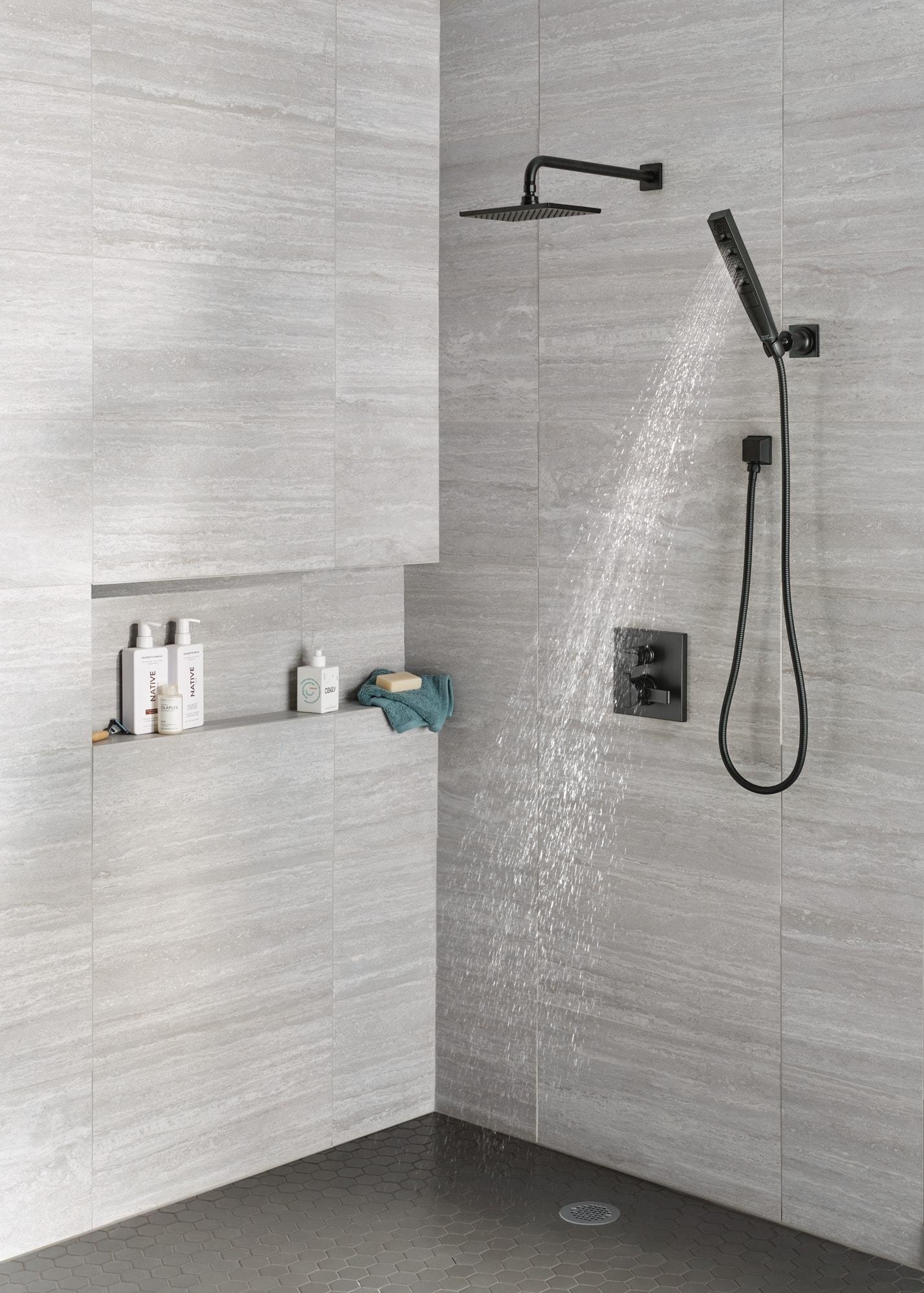 Delta Rp51034 Square Shower Arm Flange - Black
