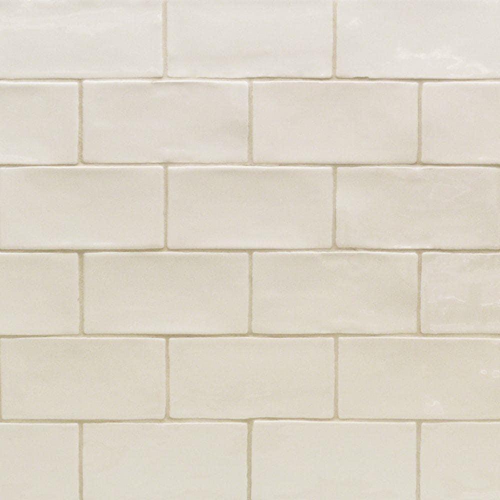 Barcelona 3x6 Blanco Polished Ceramic Subway Wall Tile (5.38 Sq. Ft. / Case)