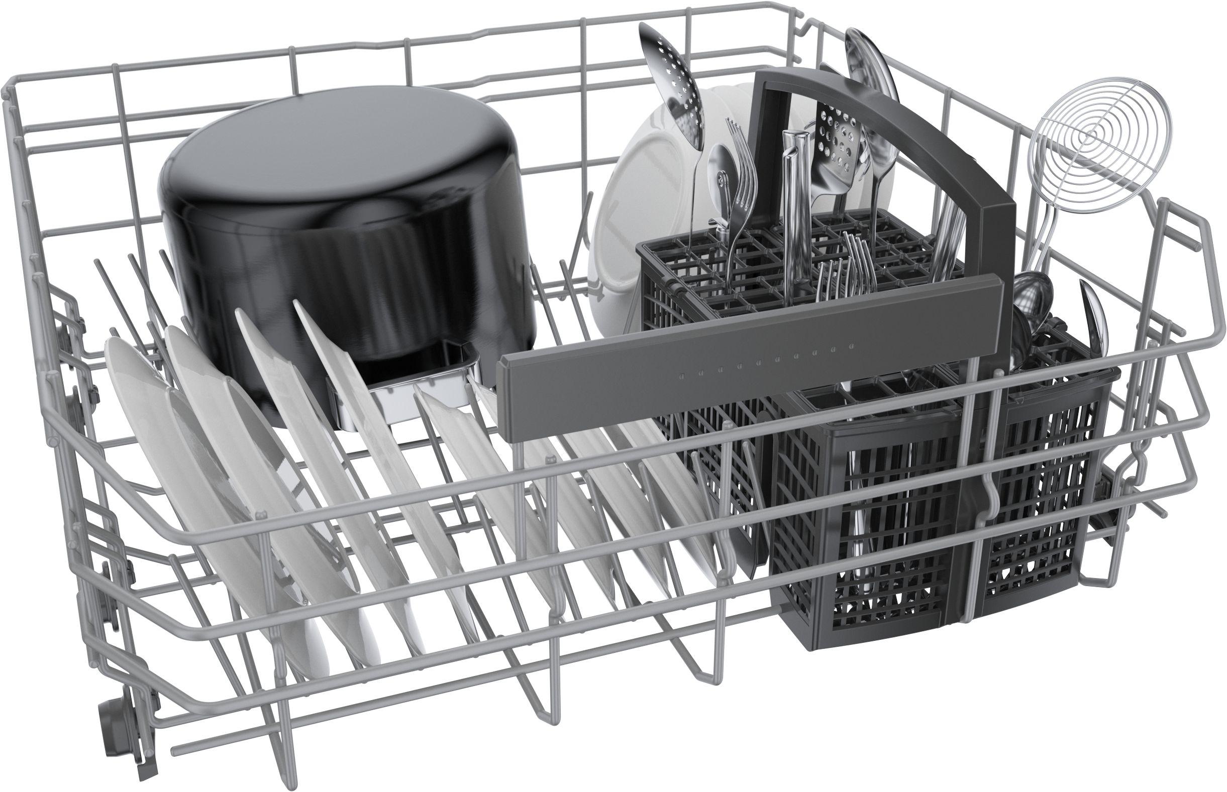 Bosch SGE53C55UC 300 Series 24" ADA Front Control Smart Built-In Dishwasher with Home Connect and 46 Dba