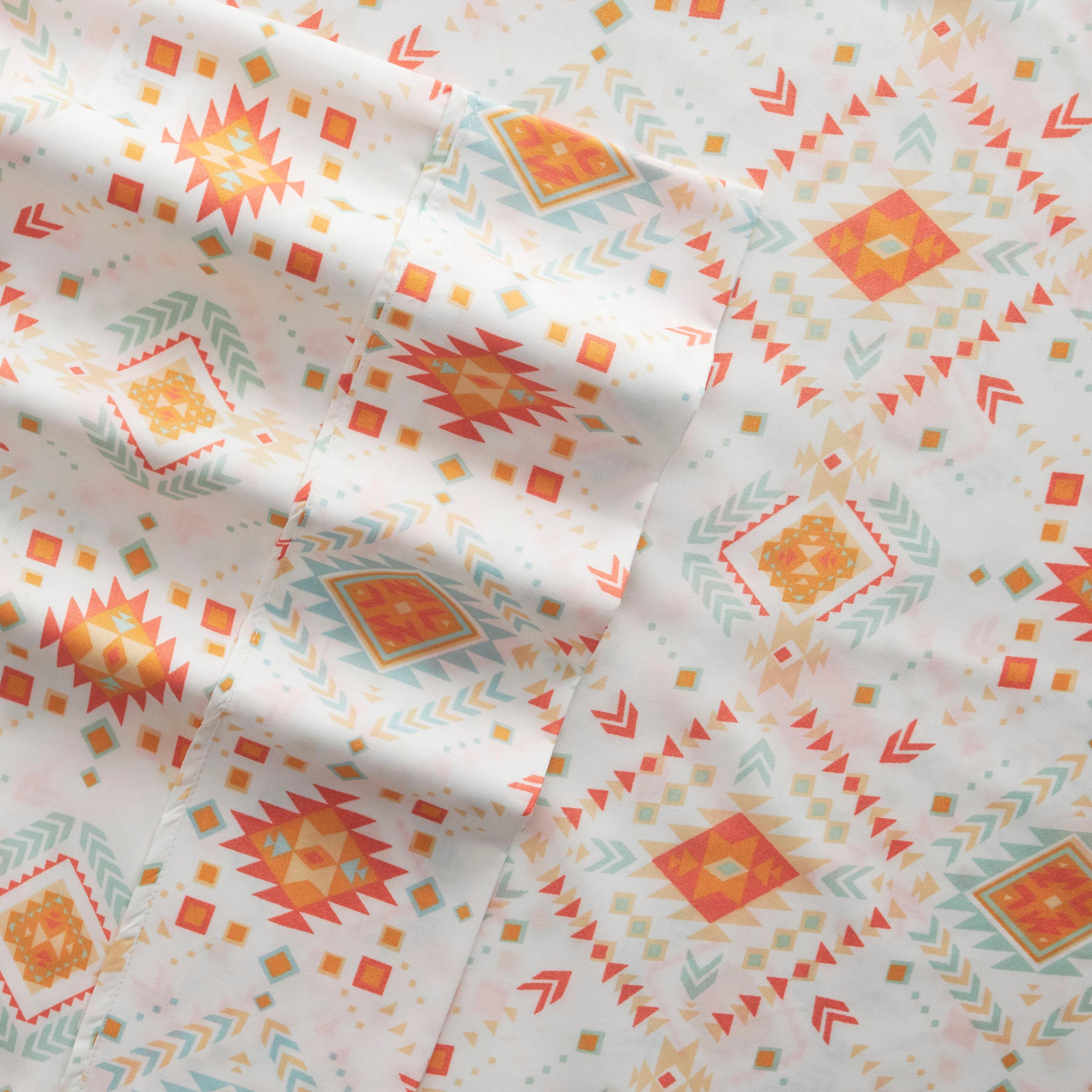 Becky Cameron Home Aztec Dreams Pattern Microfiber Sheet Set