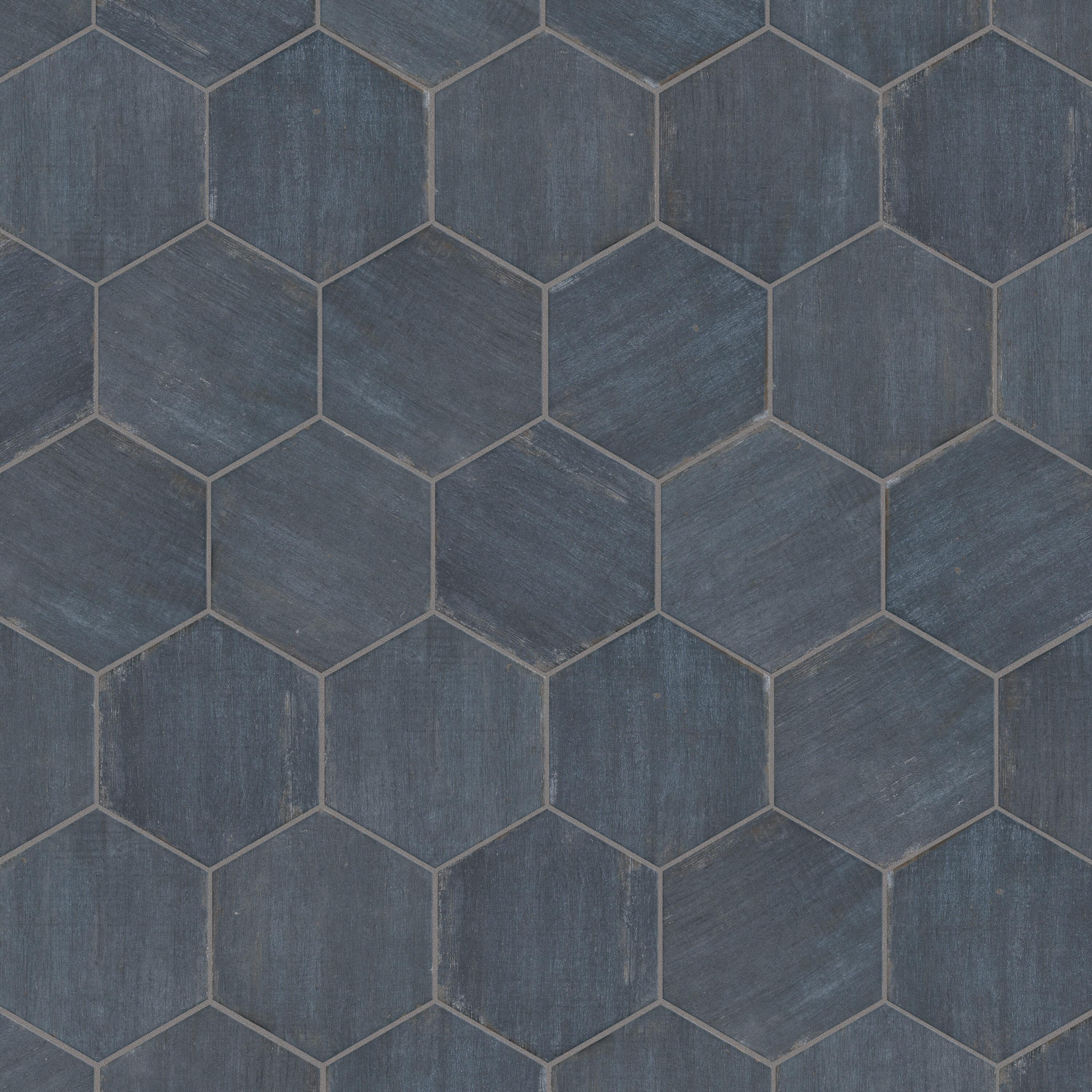 Retro 7" x 8" Porcelain Wood Look Wall & Floor Tile