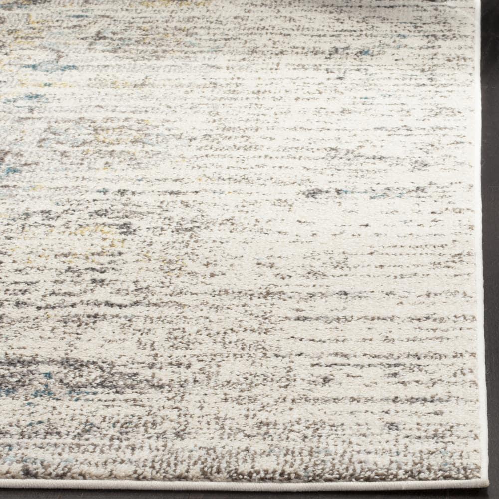 Monaco MNC209 Power Loomed Indoor Area Rug - Grey/Multi - 9' Round - Safavieh.