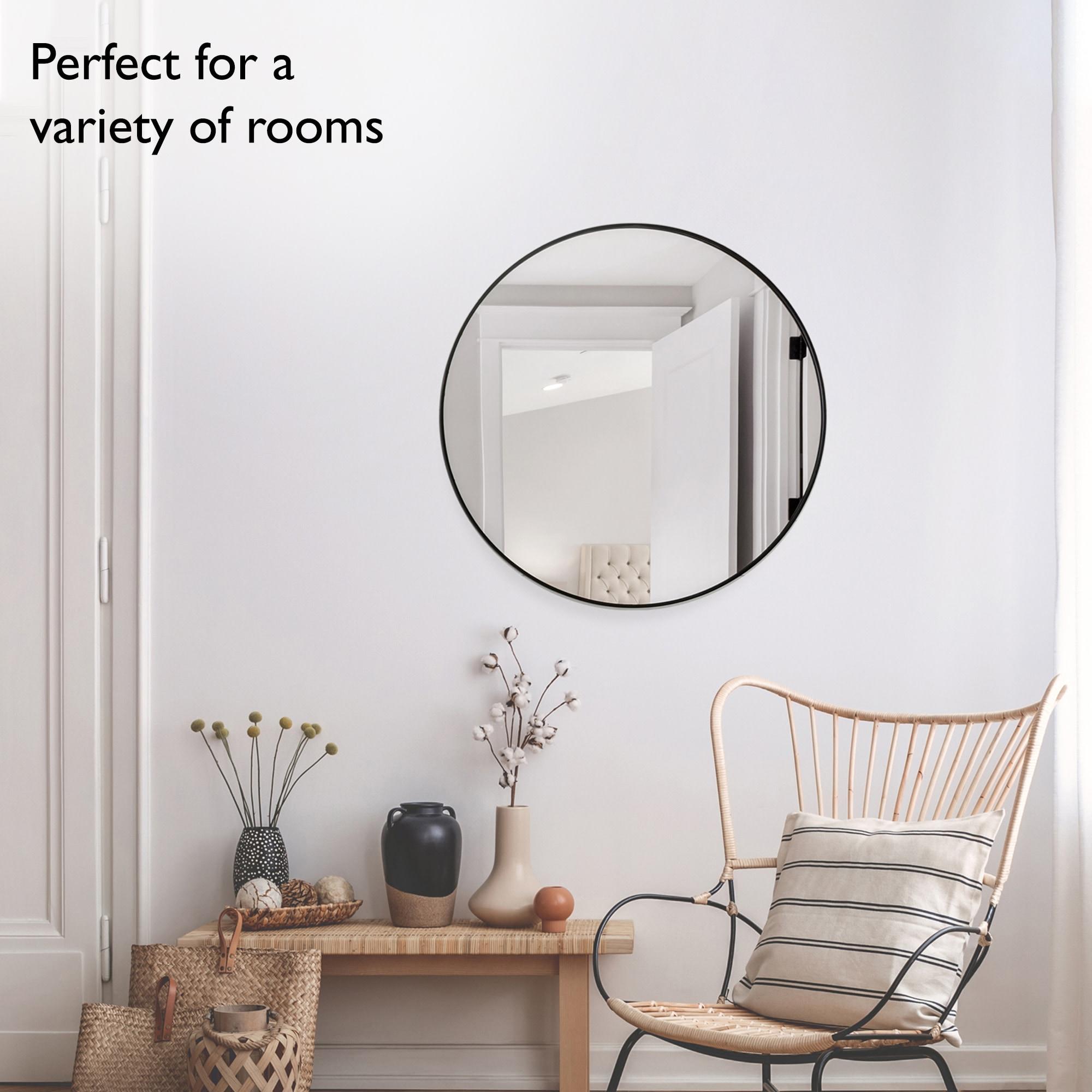 Design House Kenna 28" Round Wall Accent Mirror
