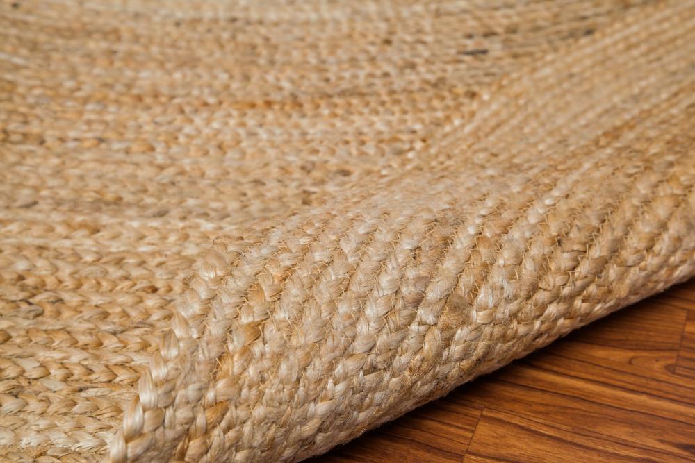 6'X9' Solid Area Rug Natural - Anji Mountain