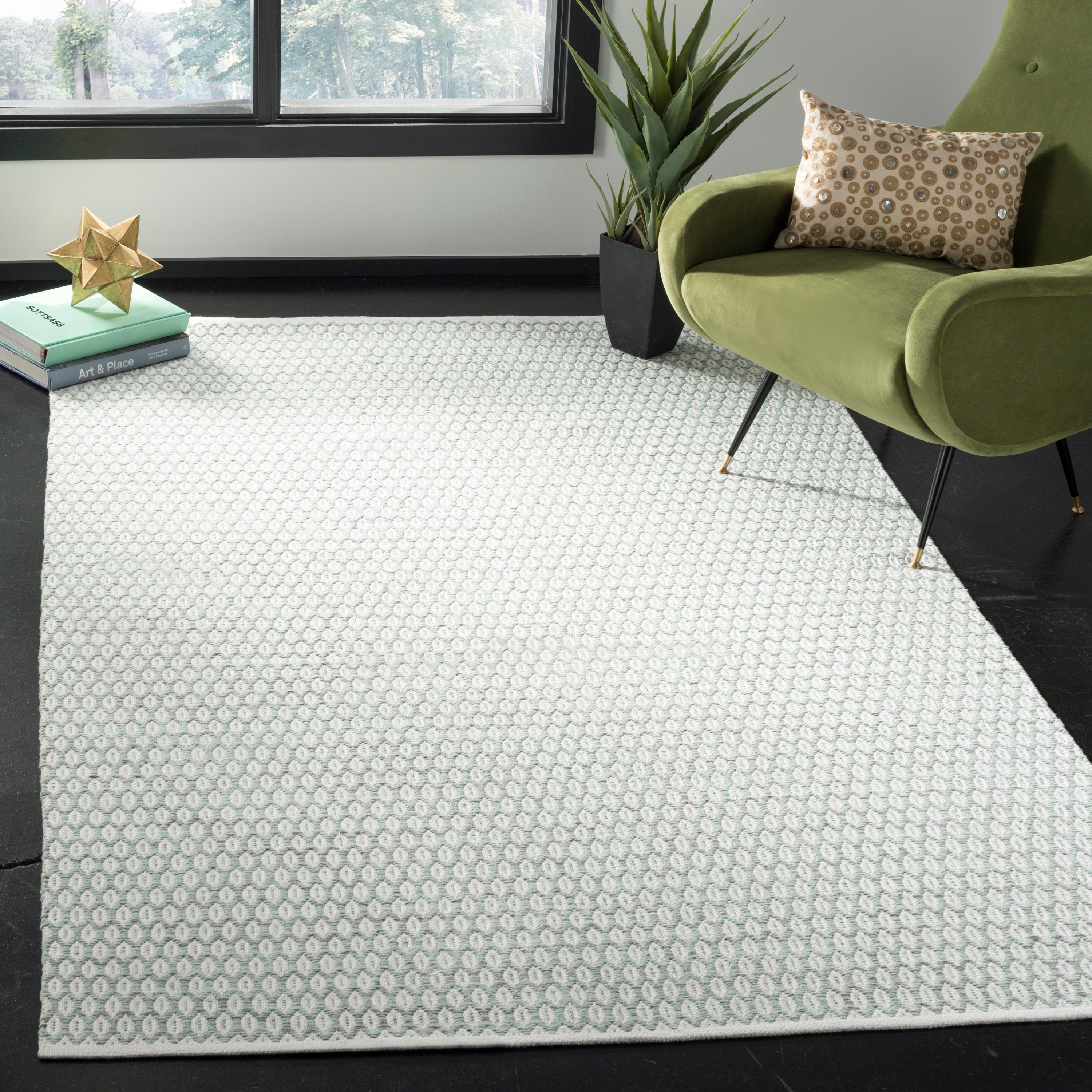 Montauk MTK608 Hand Woven Indoor Accent Rug - Light Green/Ivory - 3'x5' - Safavieh