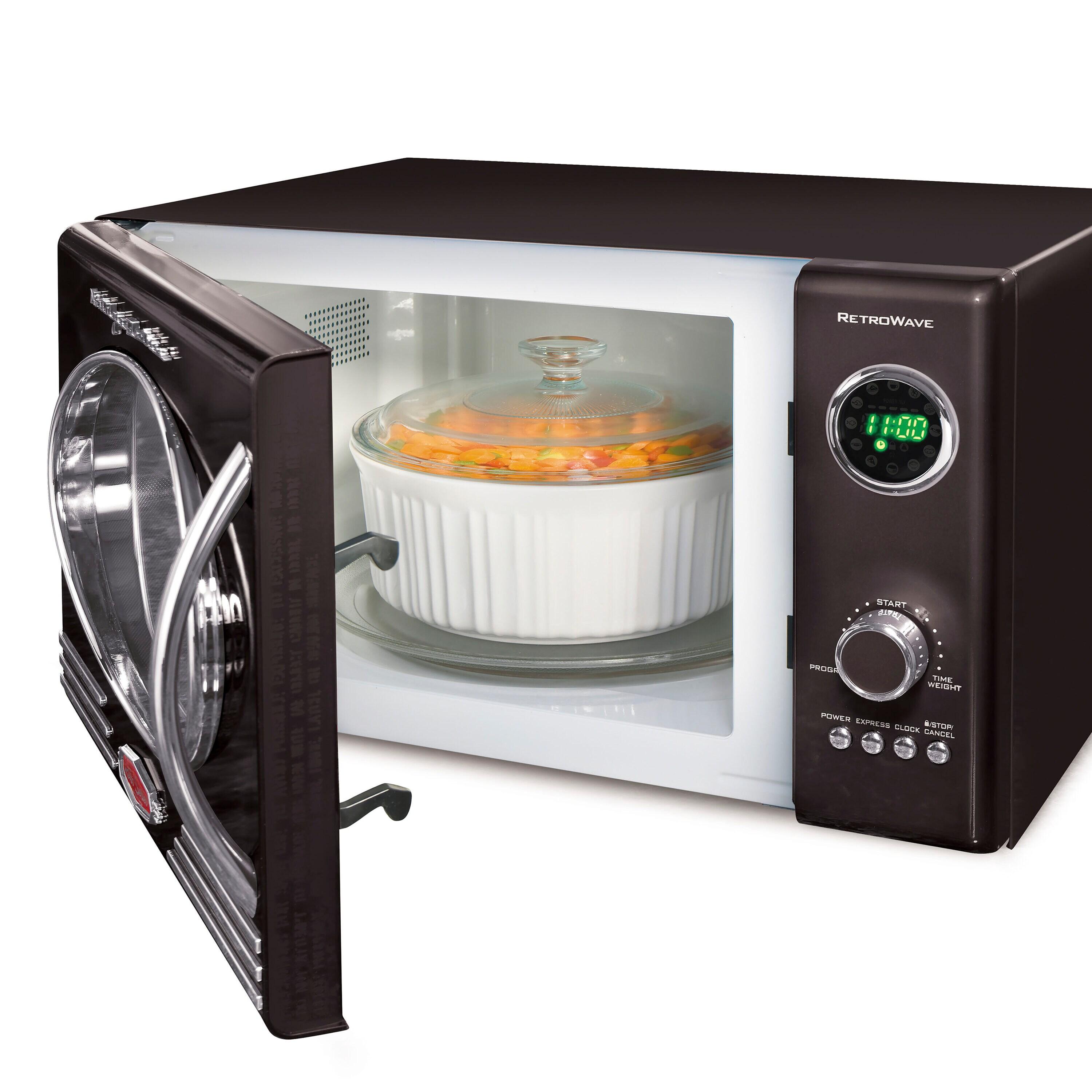 Nostalgia Retro 19" 0.9 cu ft. 800-Watt Countertop Microwave Oven
