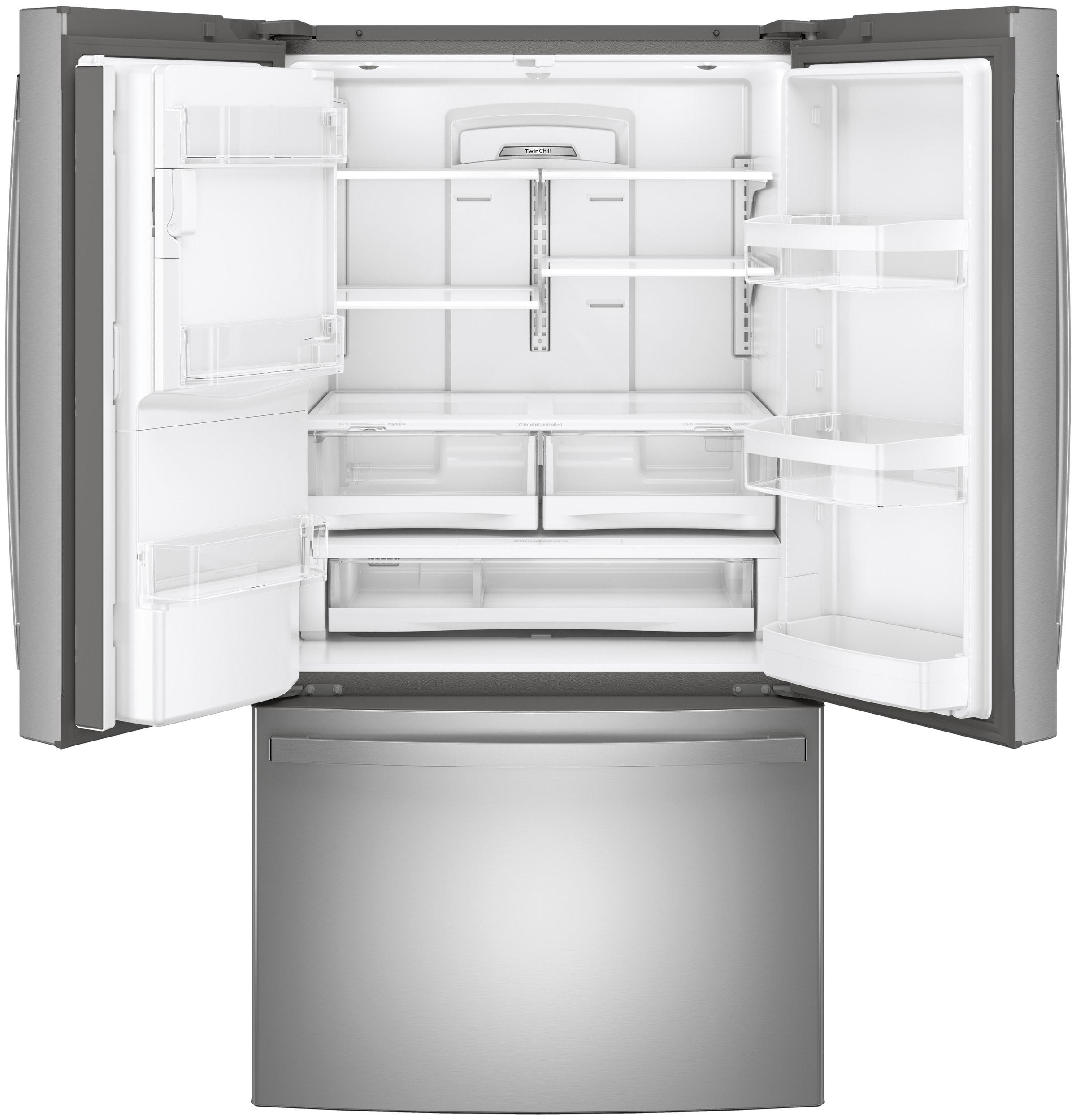 GE 36" French Door 27.7 cu. ft. Smart Energy Star Refrigerator with Fingerprint Resistant Finish