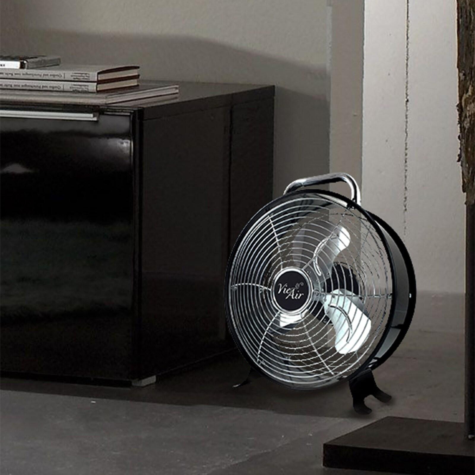 Vie Air 12 Inch High Velocity Dual Speed Retro Metal Drum Fan