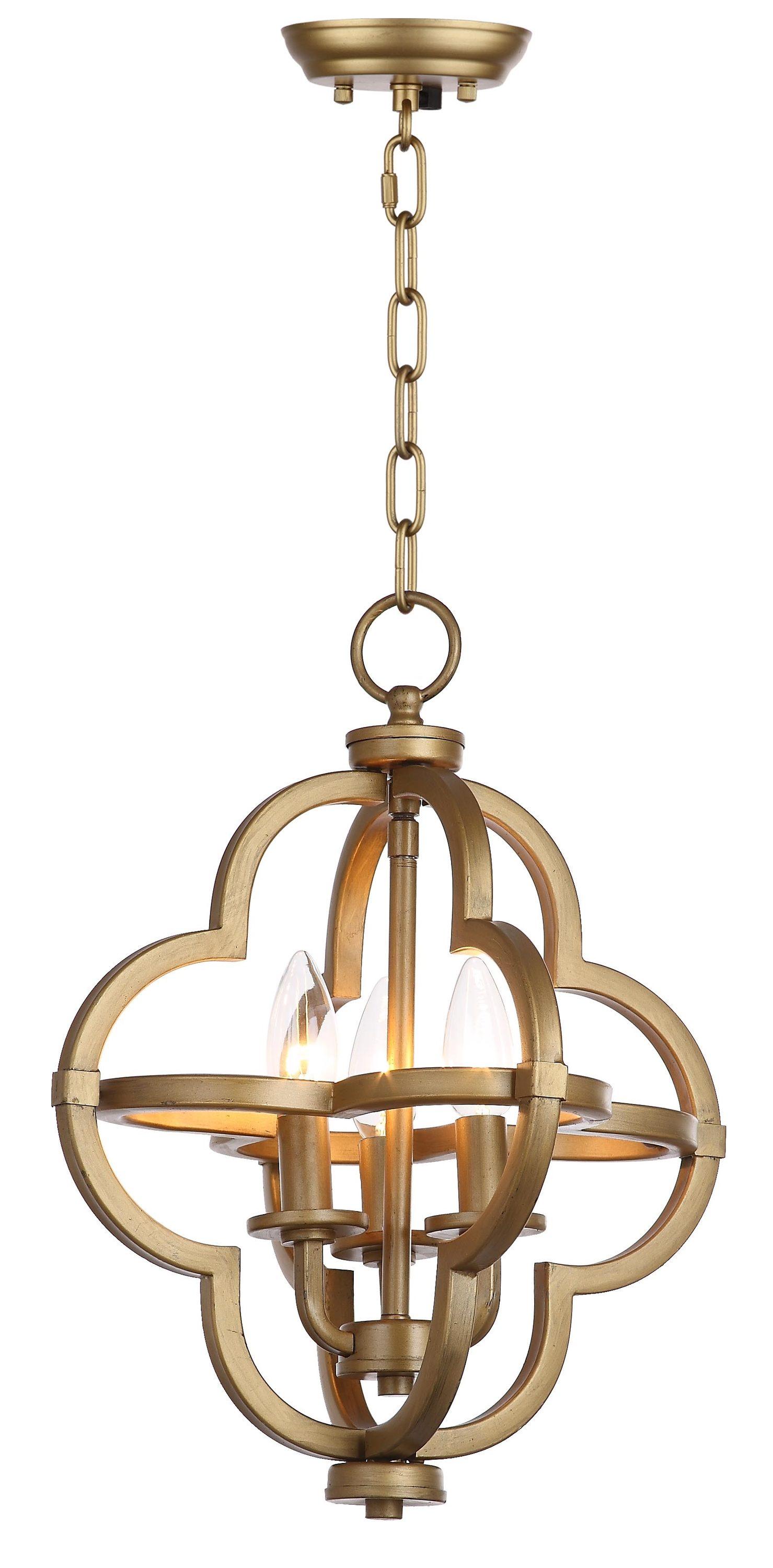Mila Orb Pendant - LIT4372 - Brass - Safavieh