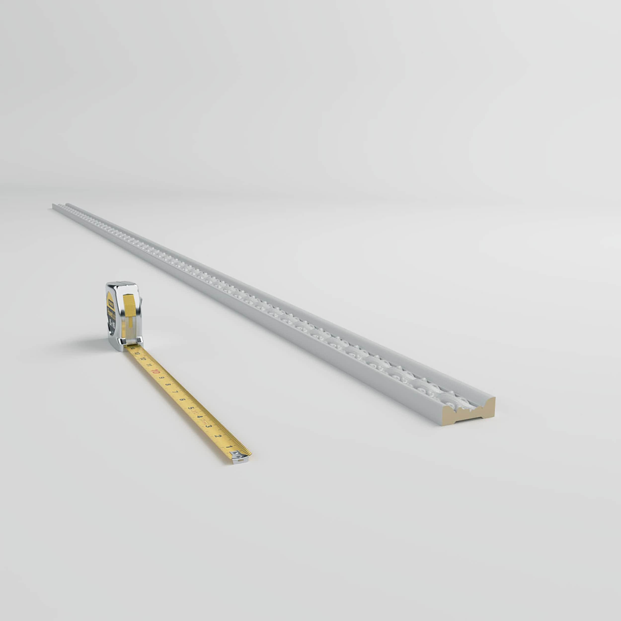 Ekena Millwork 2 1/4"H x 3/4"P x 94 1/2"L, (1 7/8" Repeat), Kinsley Chair Rail (Set of 2)