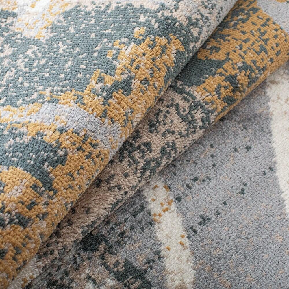Superior Pastiche Floral Indoor Area Rug, 8' x 10', Camel