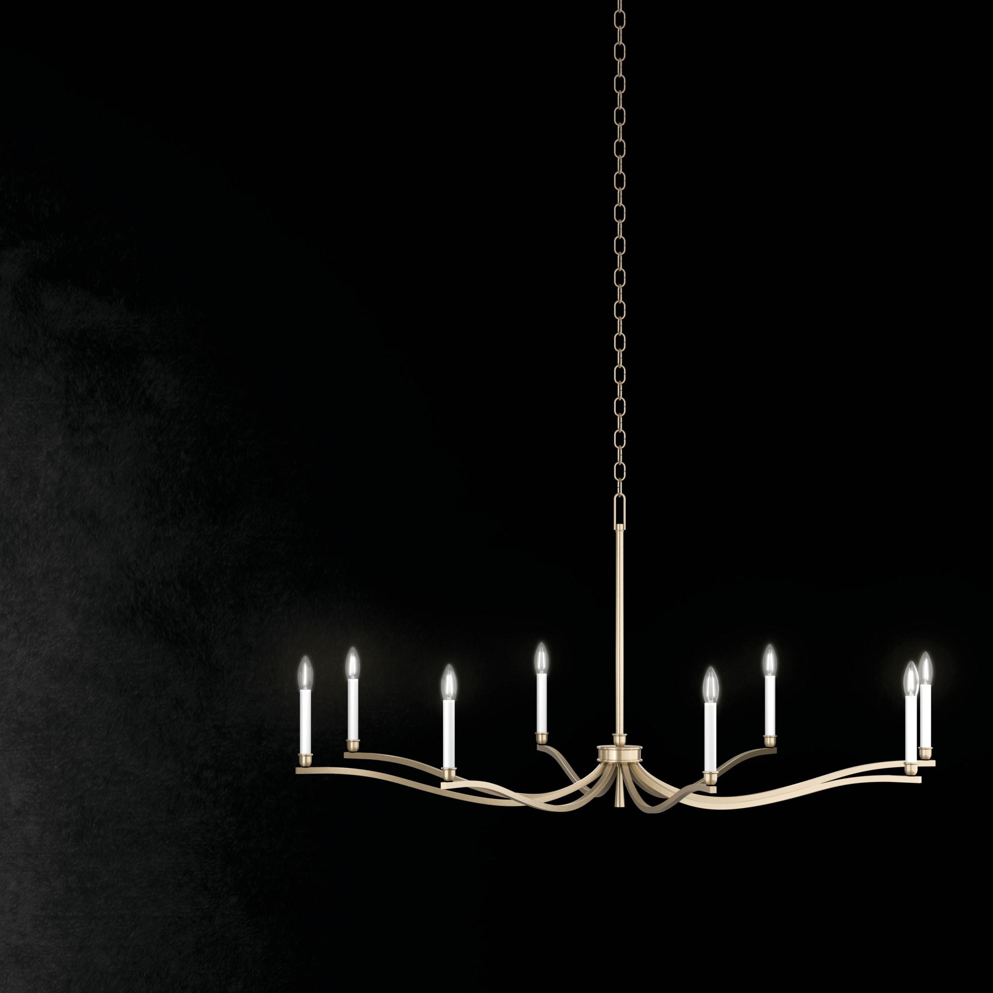 Kichler 52696 Malene 6 Light 42" Wide Taper Candle Style Chandelier - Bronze