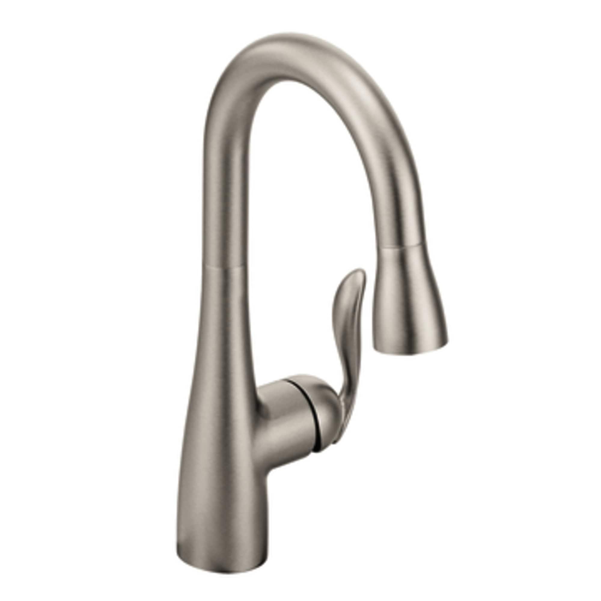 Moen Arbor One Handle High Arc Pulldown Bar Faucet with Reflex Technology