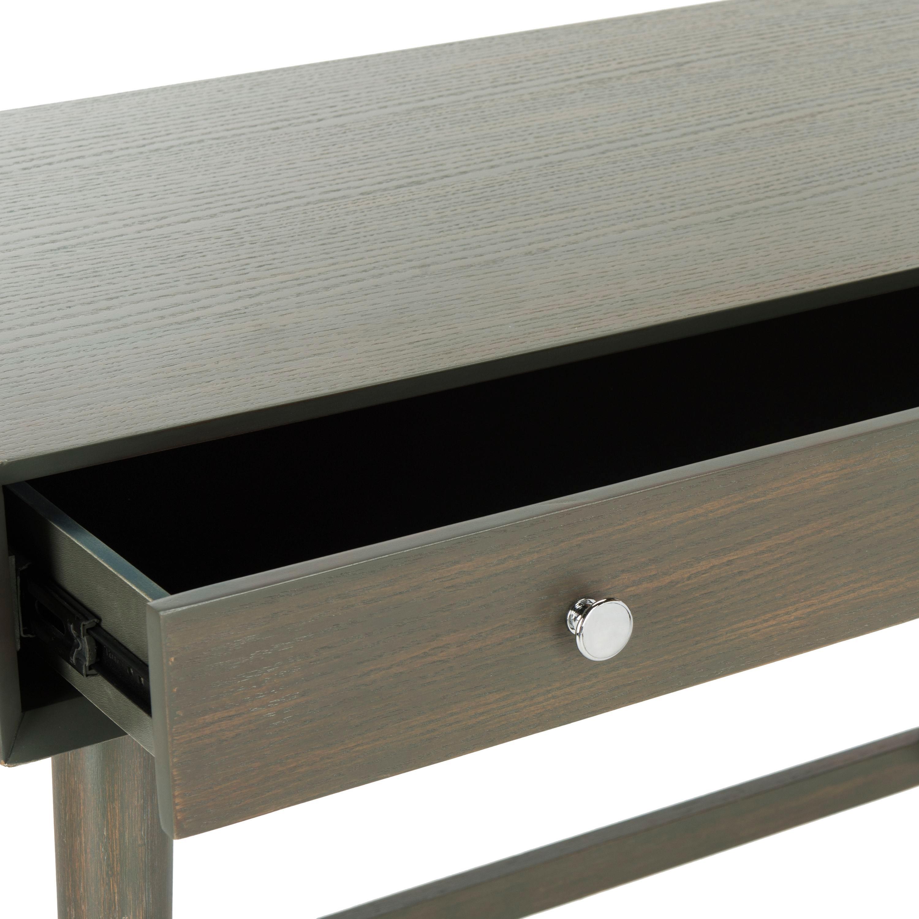 Isadora Midcentury Modern Desk - Ash Grey - Safavieh