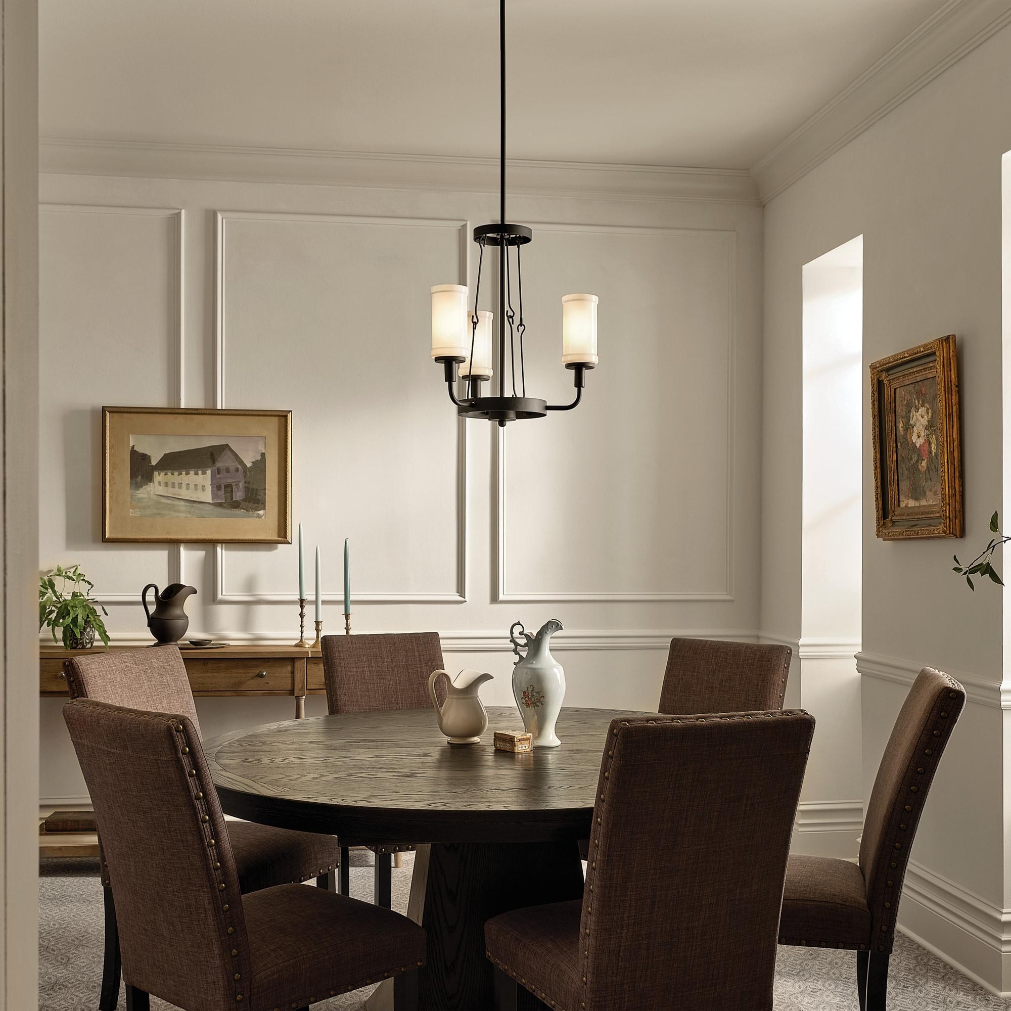 Kichler Lighting Vetivene 3 - Light Chandelier in  Textured Black