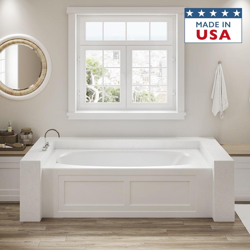 Amiga® 72" x 36" Drop In Whirlpool Acrylic Bathtub
