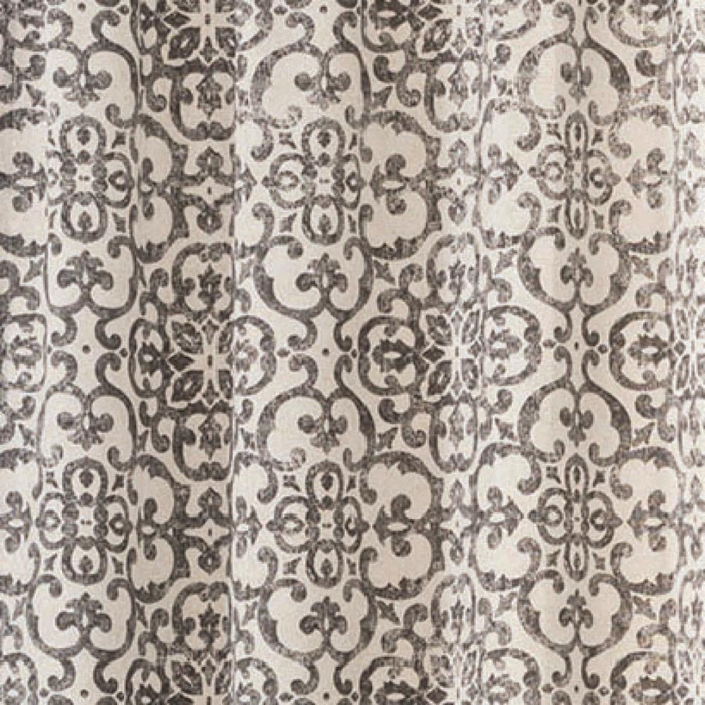Pairs to Go Brockwell Distressed Medallion Rod Pocket Curtains, 28” x 63” (2 Panels)