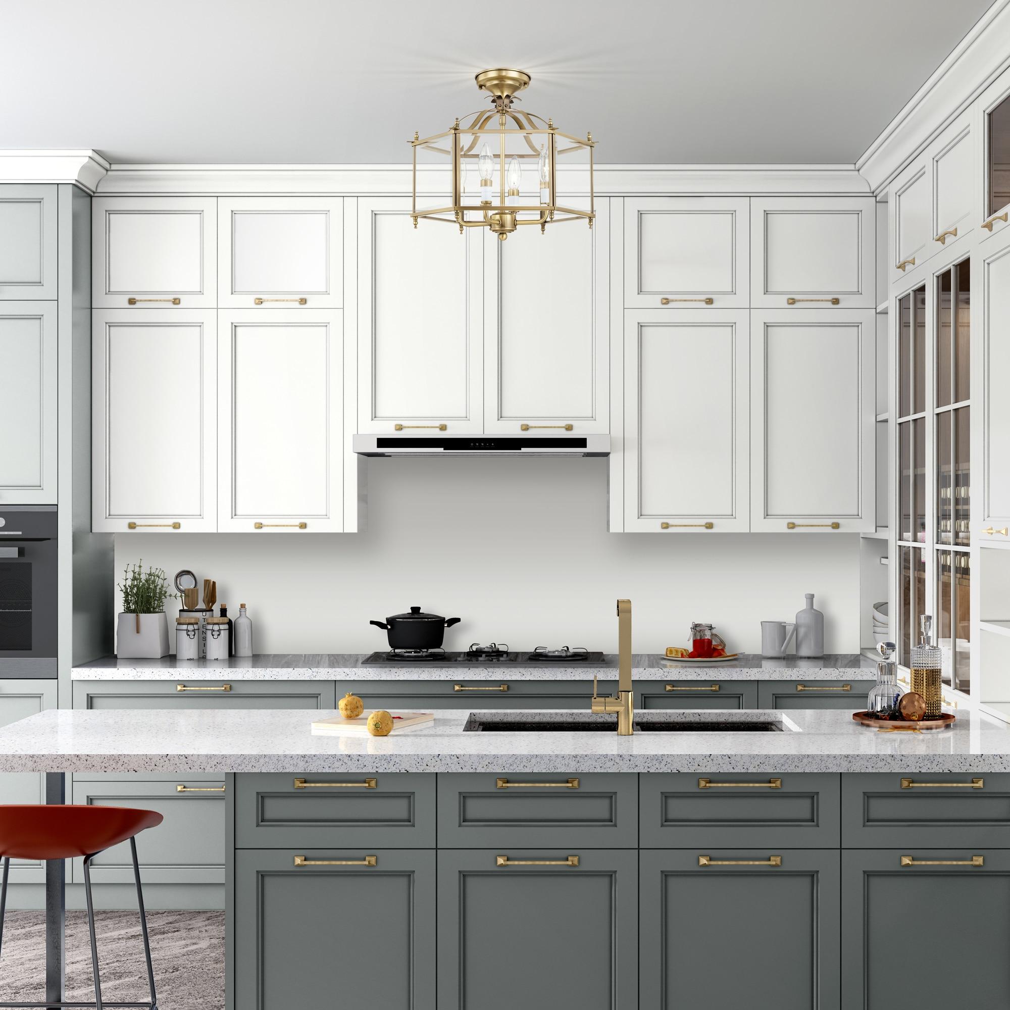 Livex Lighting Livingston 4 - Light Pendant in  Antique Brass