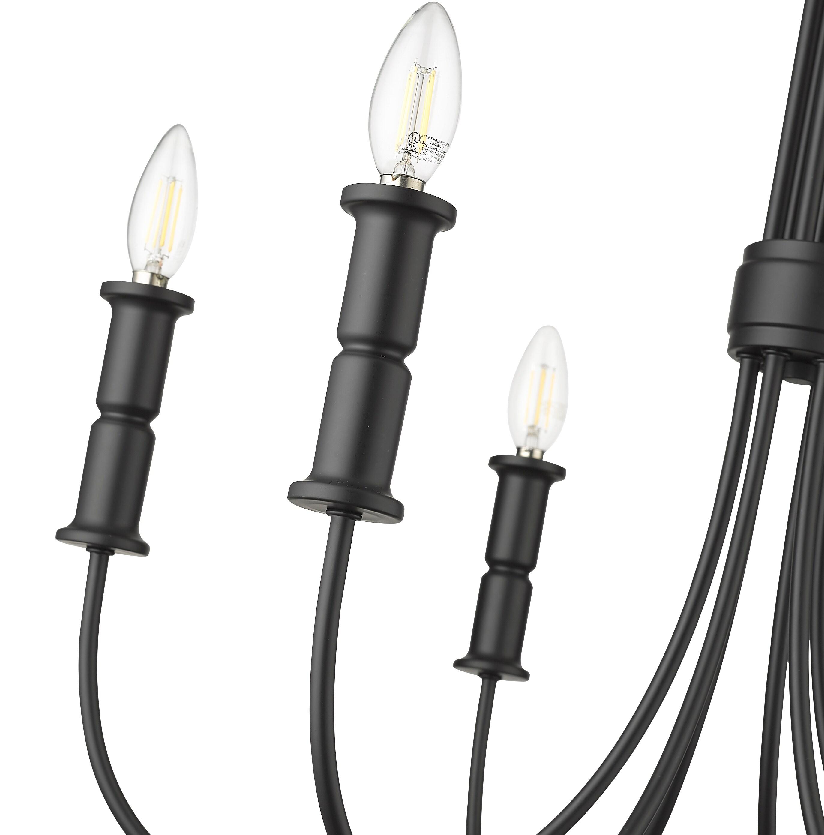 Millennium Lighting  Potiss 8/10 Chandelier Ceiling Light 10 - Matte Black