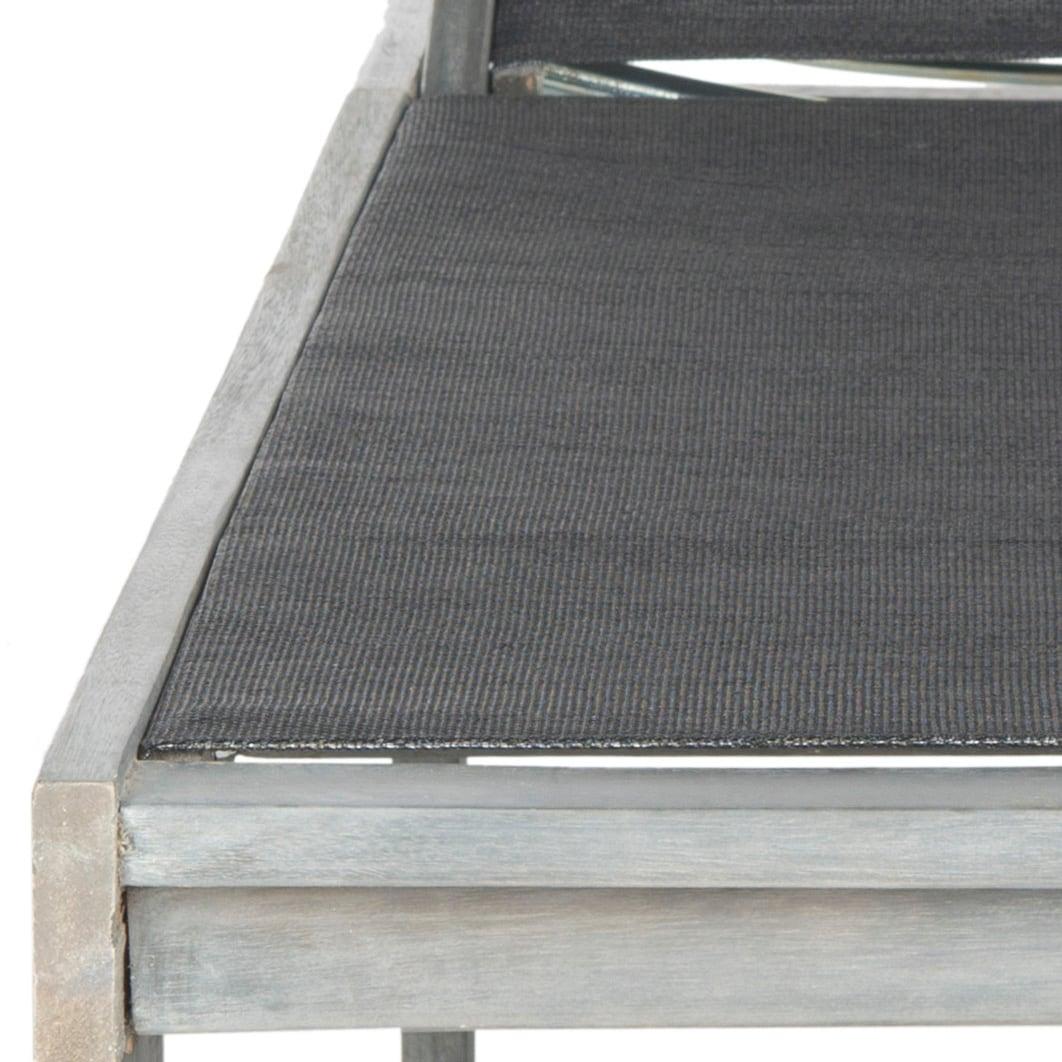 Manteca Lounge Chair - Outdoor - PAT6708 - Ash Grey/Black -Safavieh