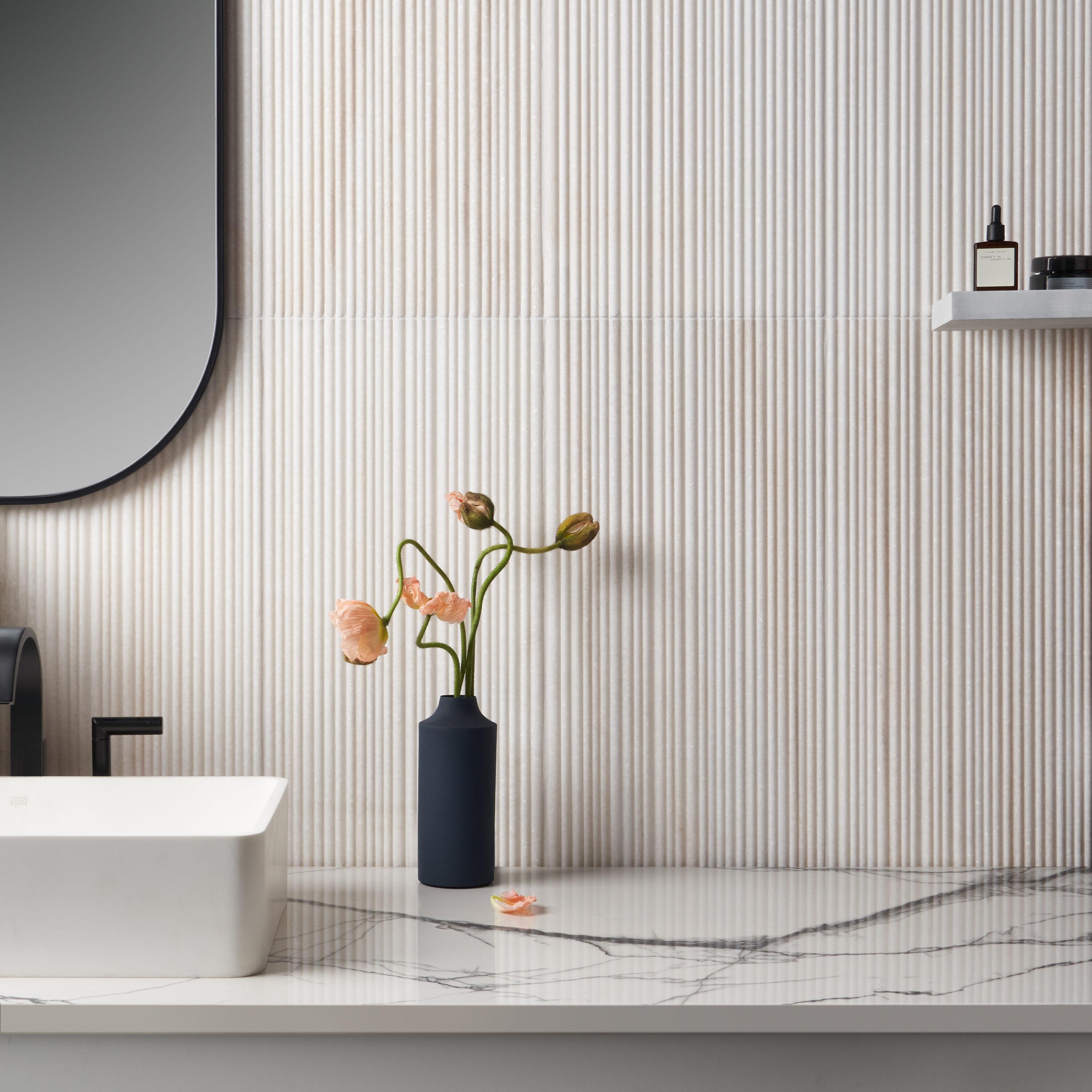 Large Format 12'' W x 24'' L Marble Singular Tile