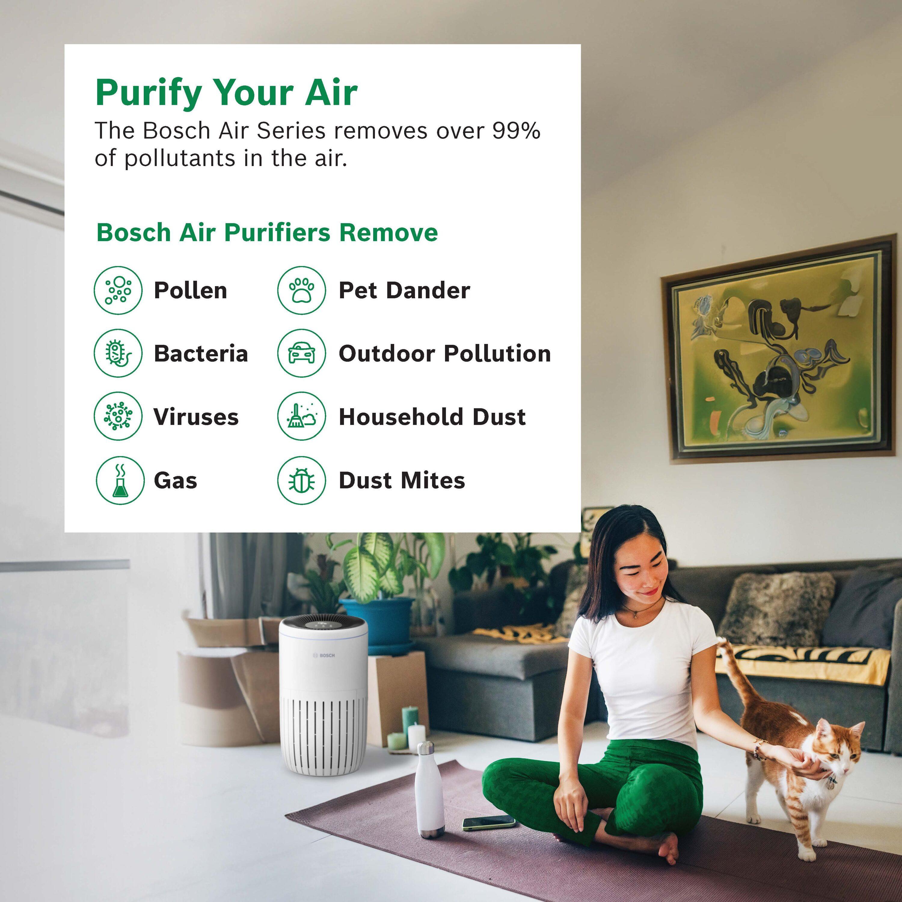 Bosch White HEPA Whole House Air Purifier with Energy Star