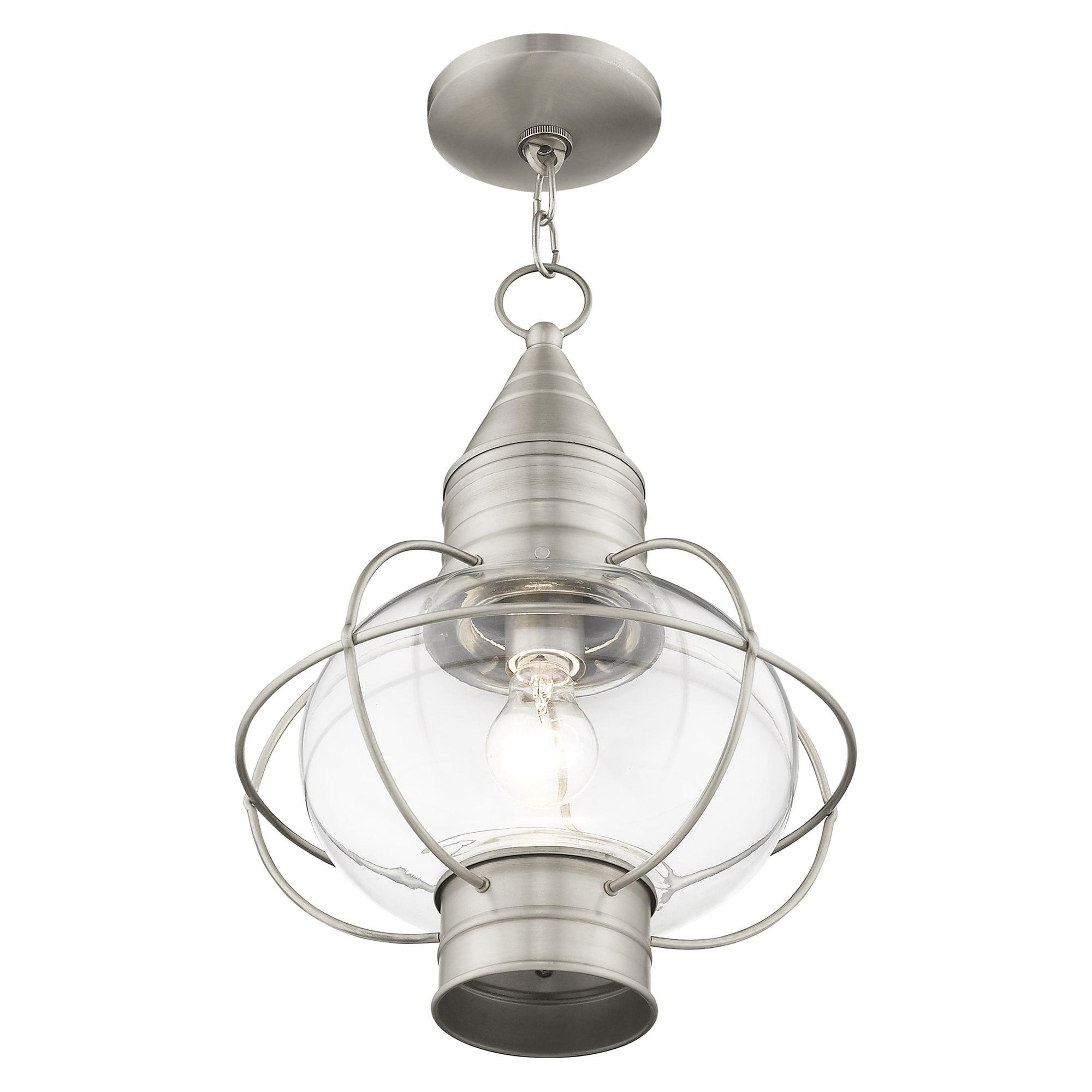 Livex Lighting Newburyport 1 - Light Pendant in  Brushed Nickel