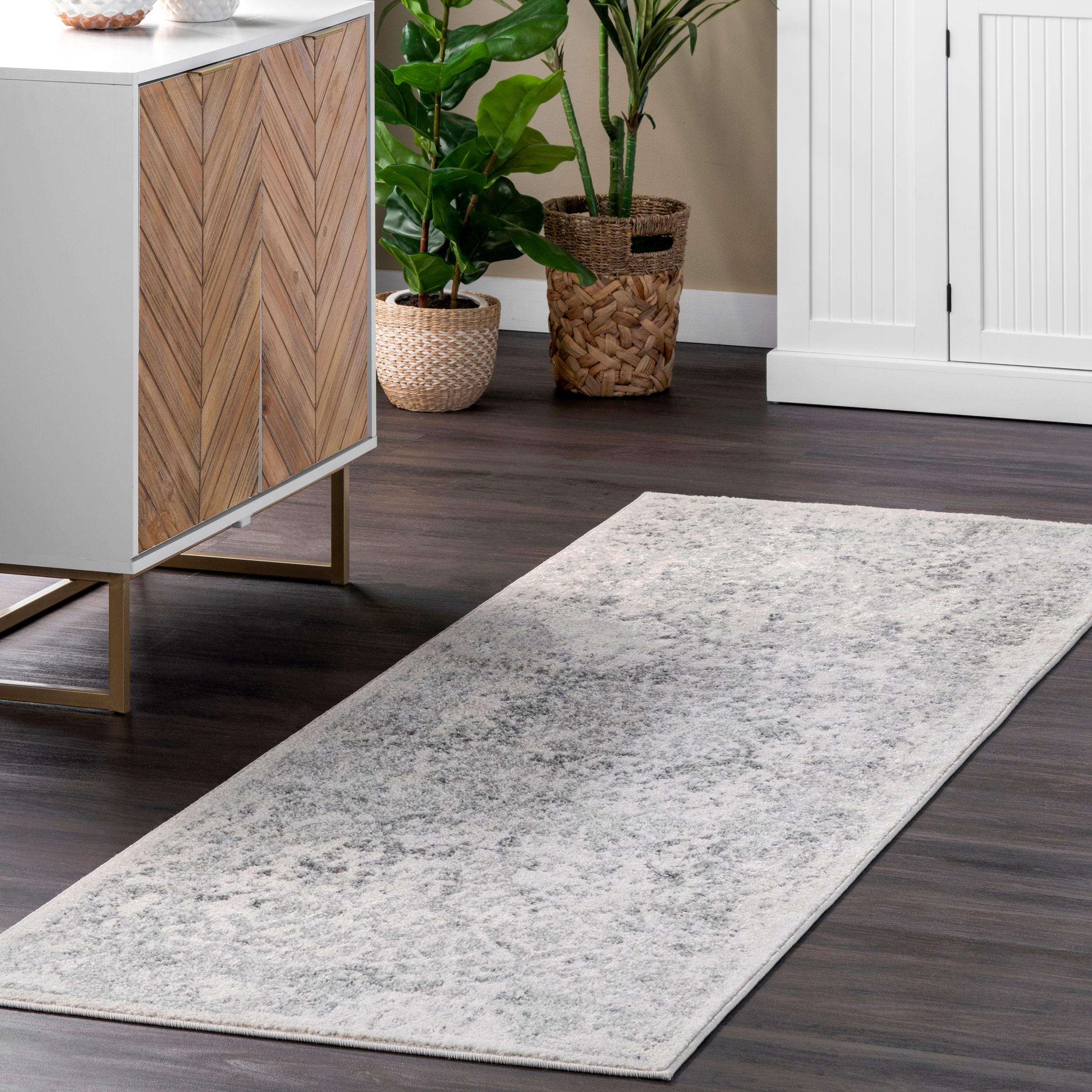 nuLOOM Odell Faded Vintage Runner Rug, 2' 8" x 20', Ivory