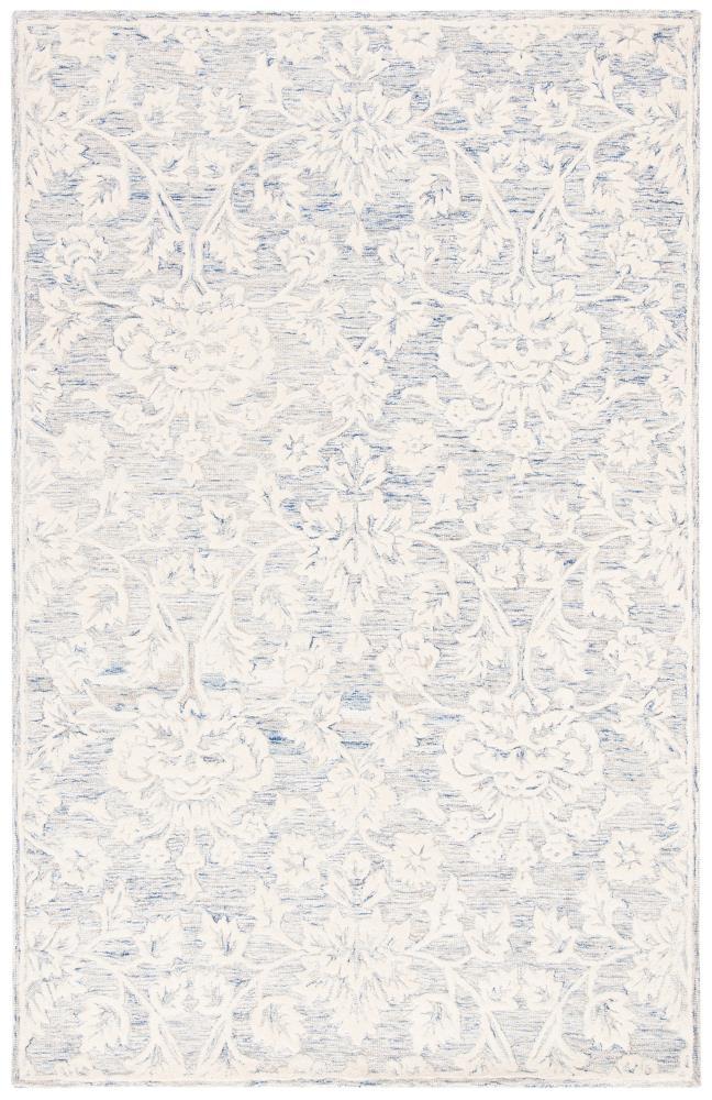 Glamour GLM651 Hand Tufted Area Rug - Blue/Ivory - 4'x6' - Safavieh.