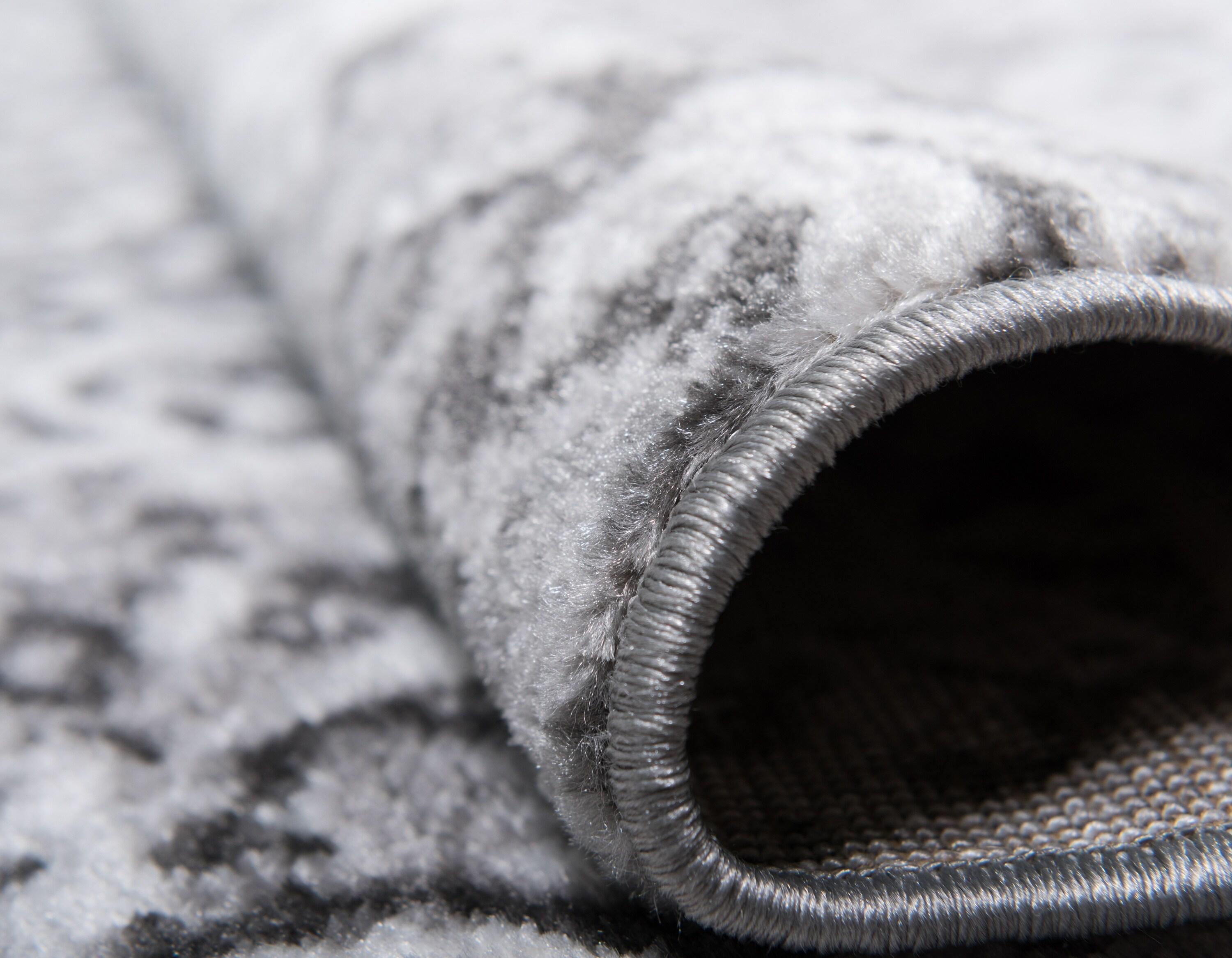 Unique Loom 4' 0 x 6' 0 Sofia Grace Dark Gray Area Rug