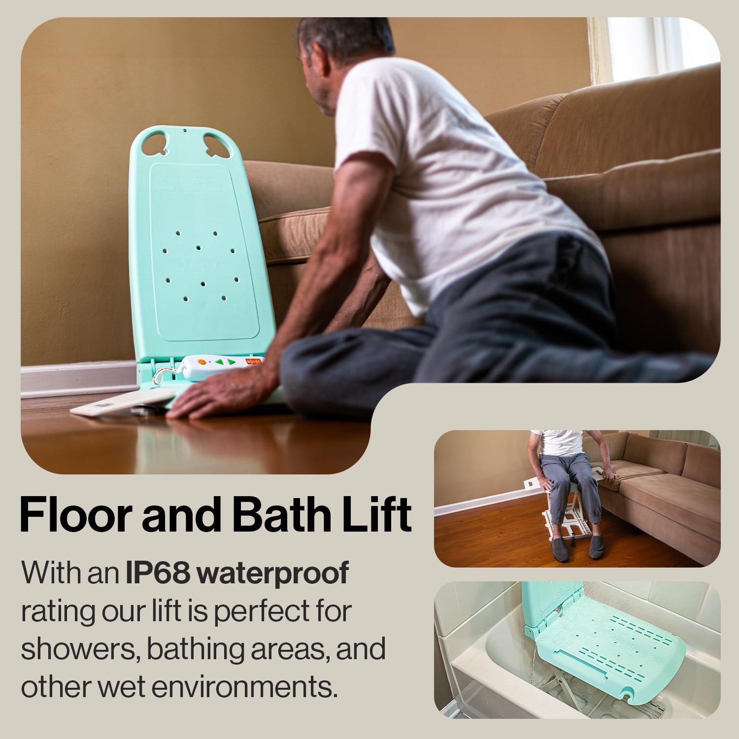 SuperHandy Transfer Bathtub Chair - Portable, Lightweight, Foldable, 330 LBS Capacity, Waterproof, Ergonomic Seat