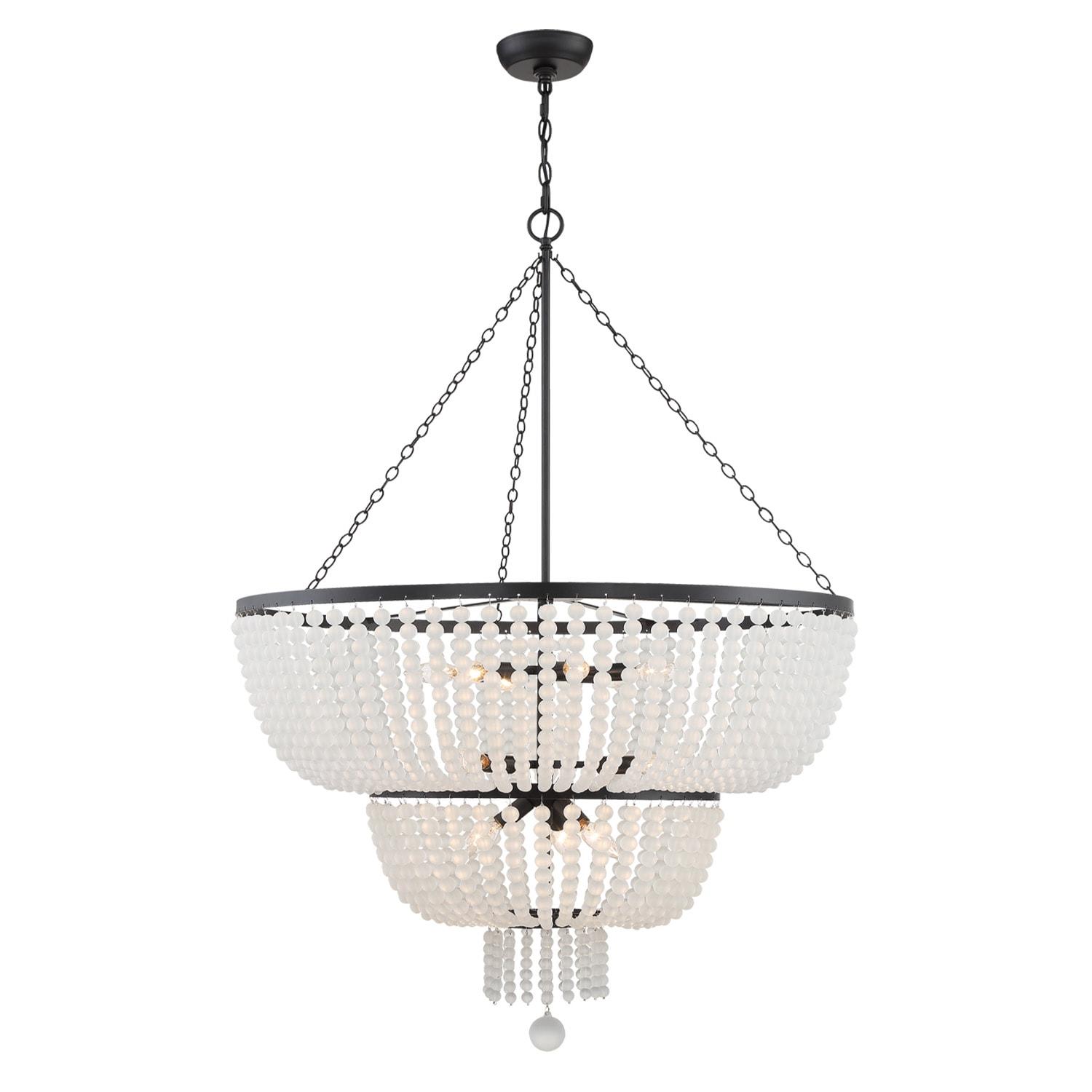 Crystorama Lighting Rylee 12 - Light Chandelier in  Matte Black