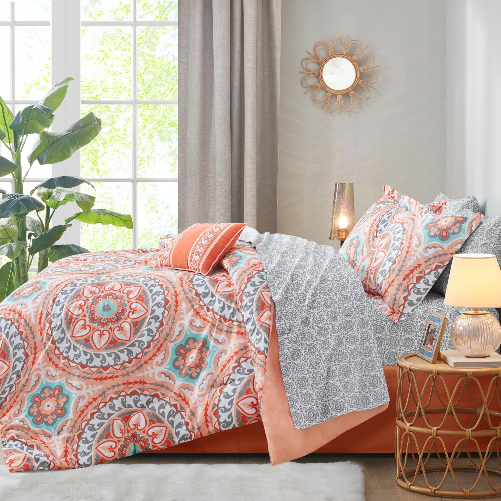Estrin 9 PC Comforter Set with Cotton Bed Sheets