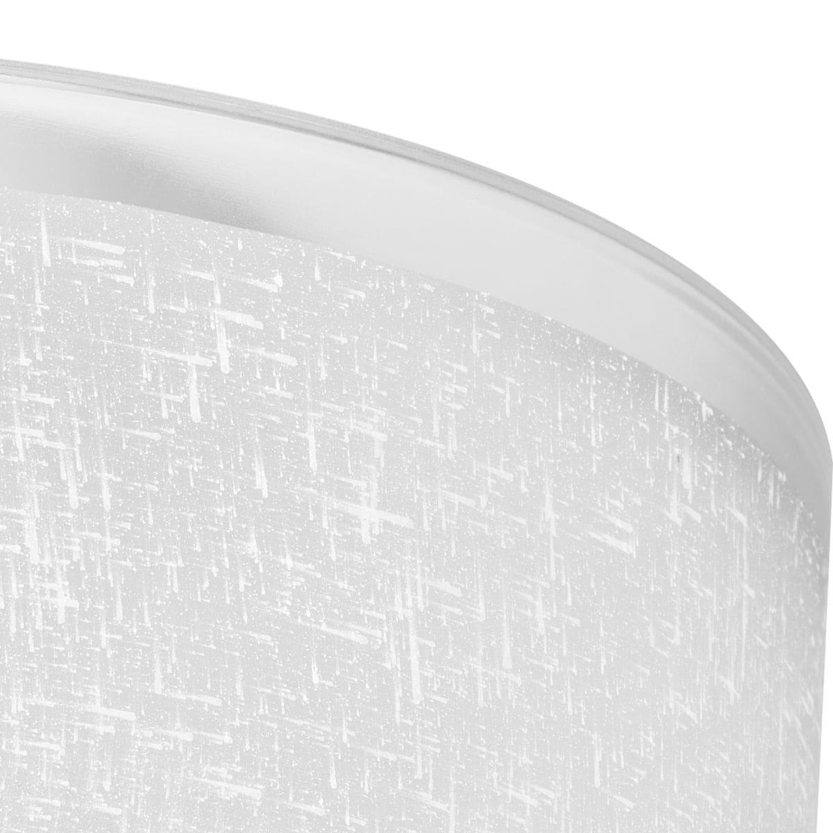 Progress Lighting Alexa Collection 4-Light Bath Fixture, Brushed Nickel, White Linen Glass Shade