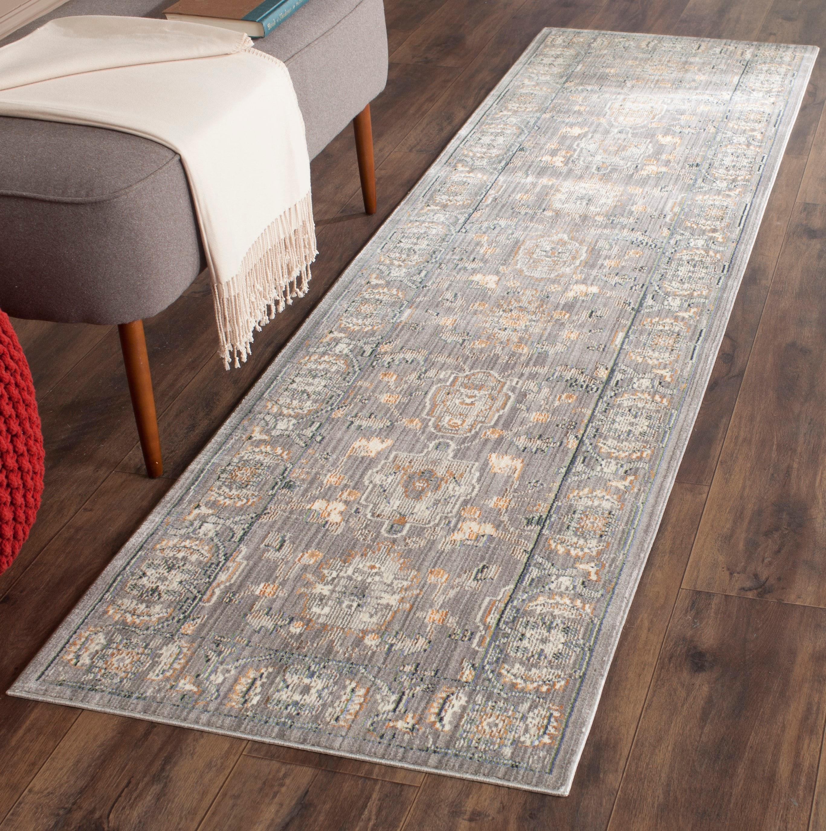 Valencia VAL112 Power Loomed Indoor Runner Rug - Mauve/Mauve - 2'3"x8' - Safavieh