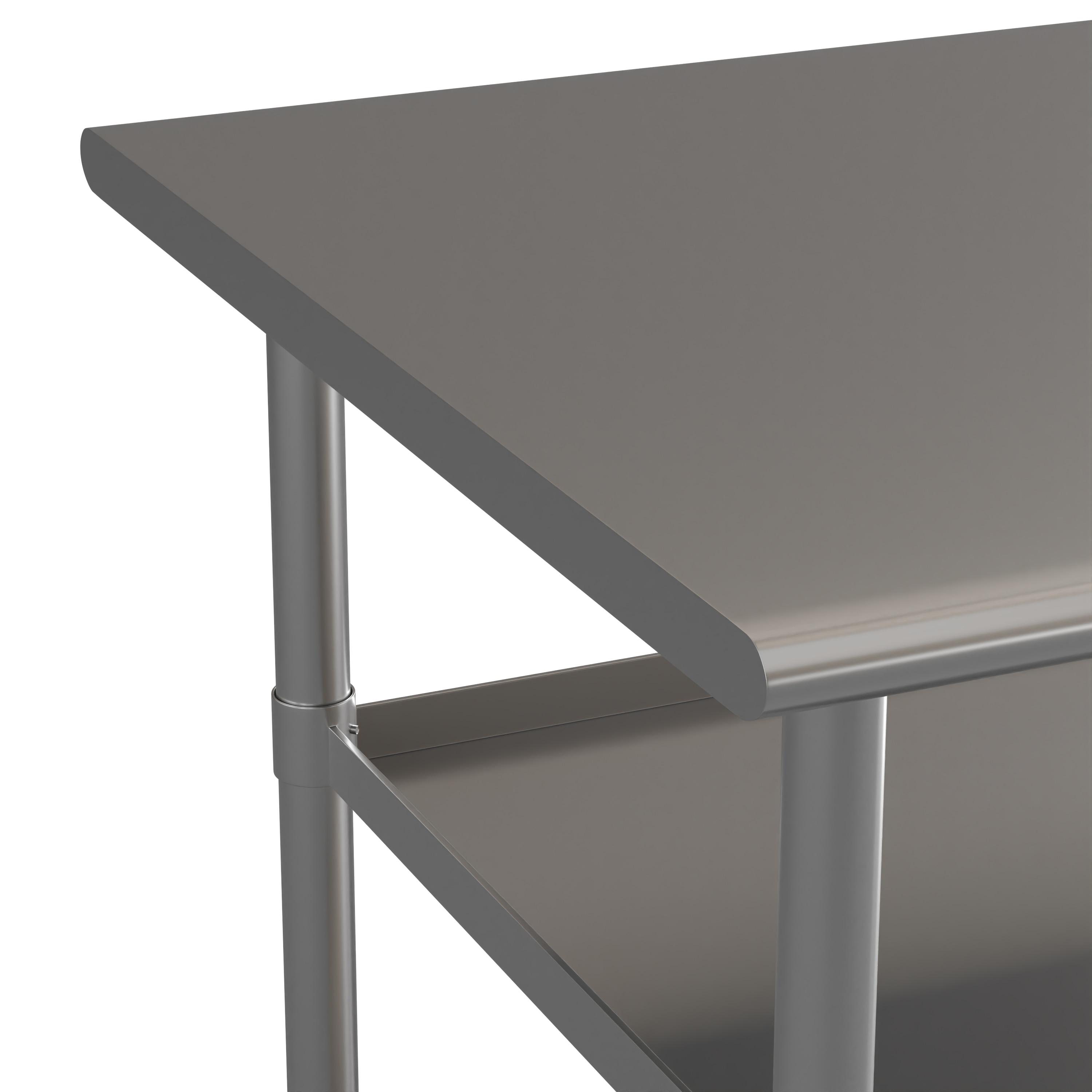 Woodford NSF Stainless Steel 18 Gauge Work Table with 2 Undershelves