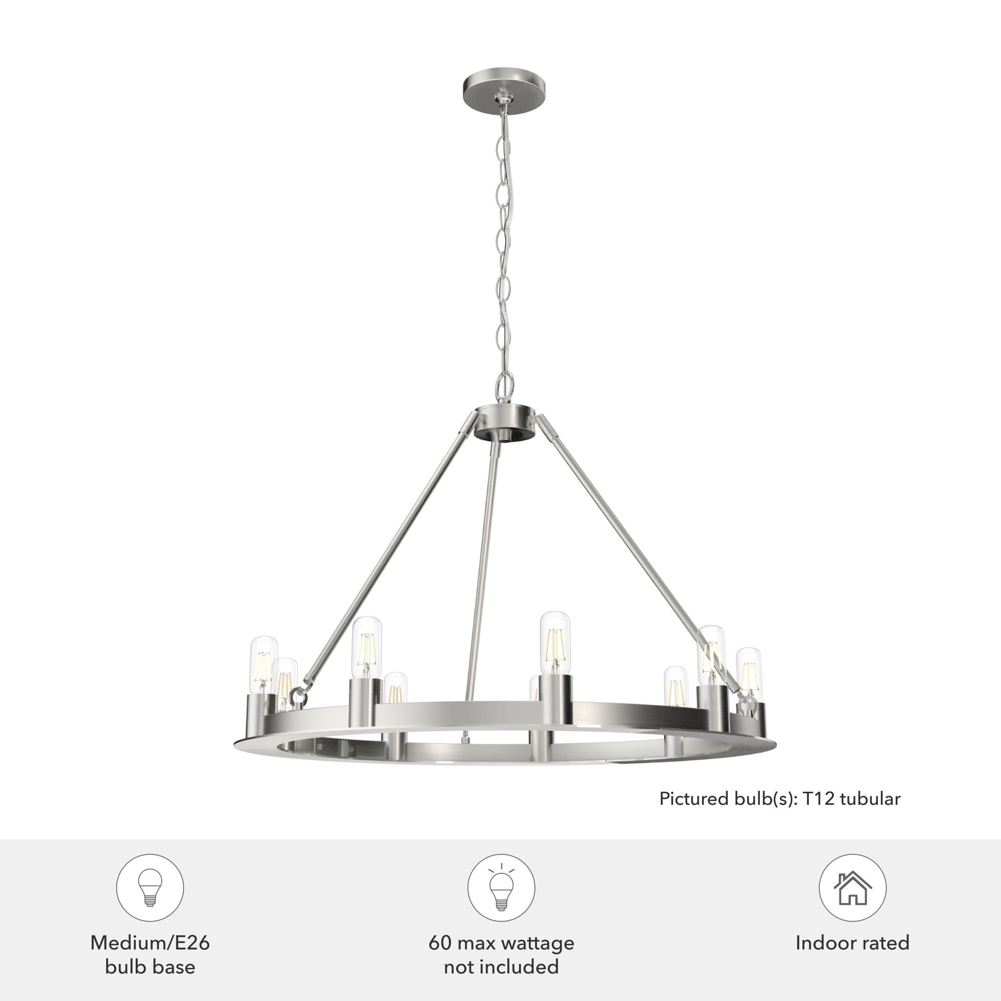 9 - Light Unique Wagon Wheel Chandelier