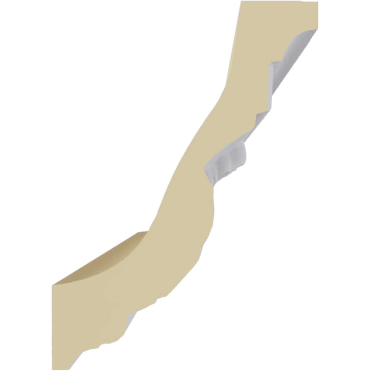 Ekena Millwork 4 1/2"H x 3 1/4"P x 5 1/2"F x 94 1/2"L Devon Crown Moulding