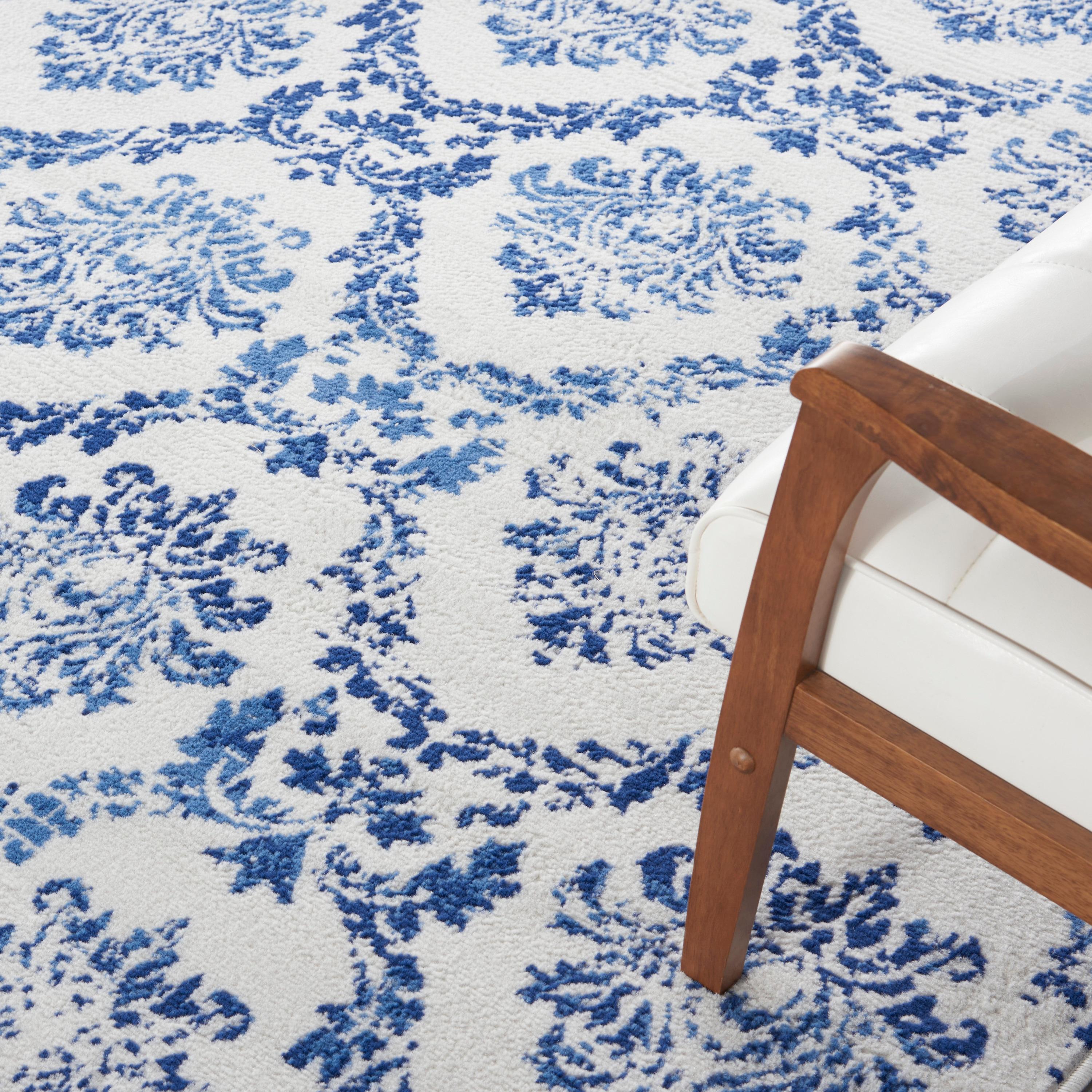 Nourison Whimsicle WHS01 Indoor only Area Rug - Ivory Navy 7' x 10'
