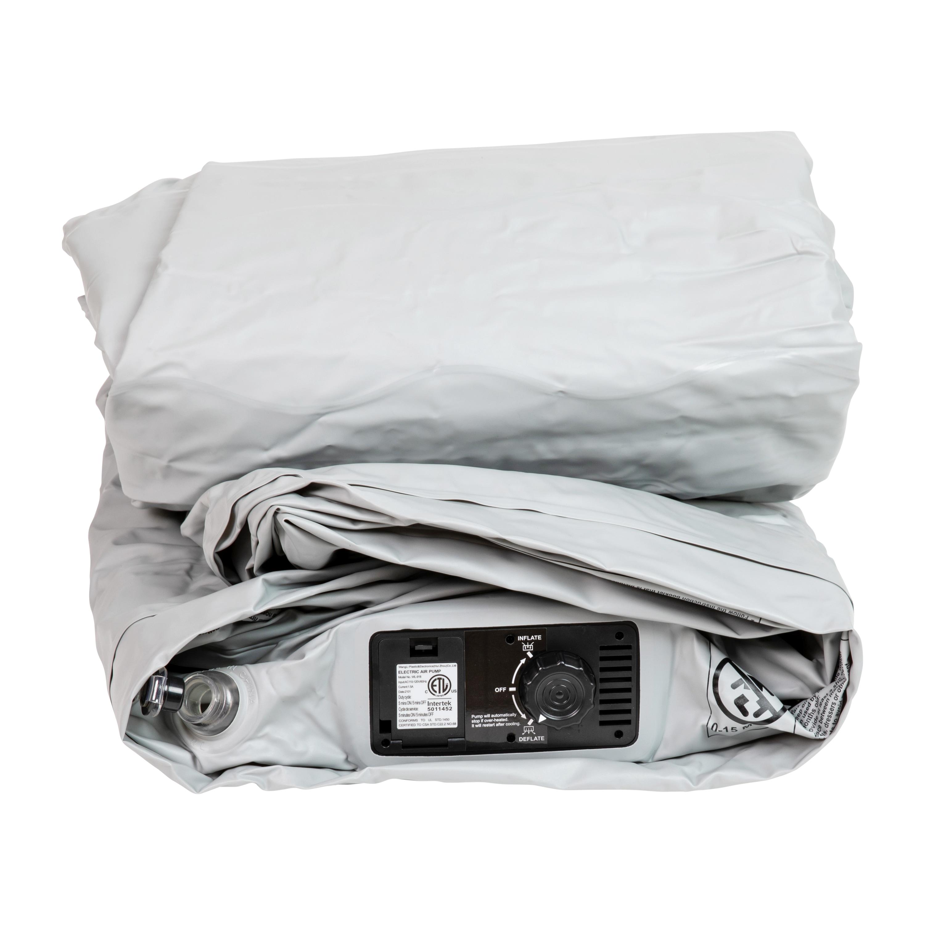 Flash Furniture 18 inch Air Mattress with ETL Certified Internal Electric Pump and Carrying Case - Queen