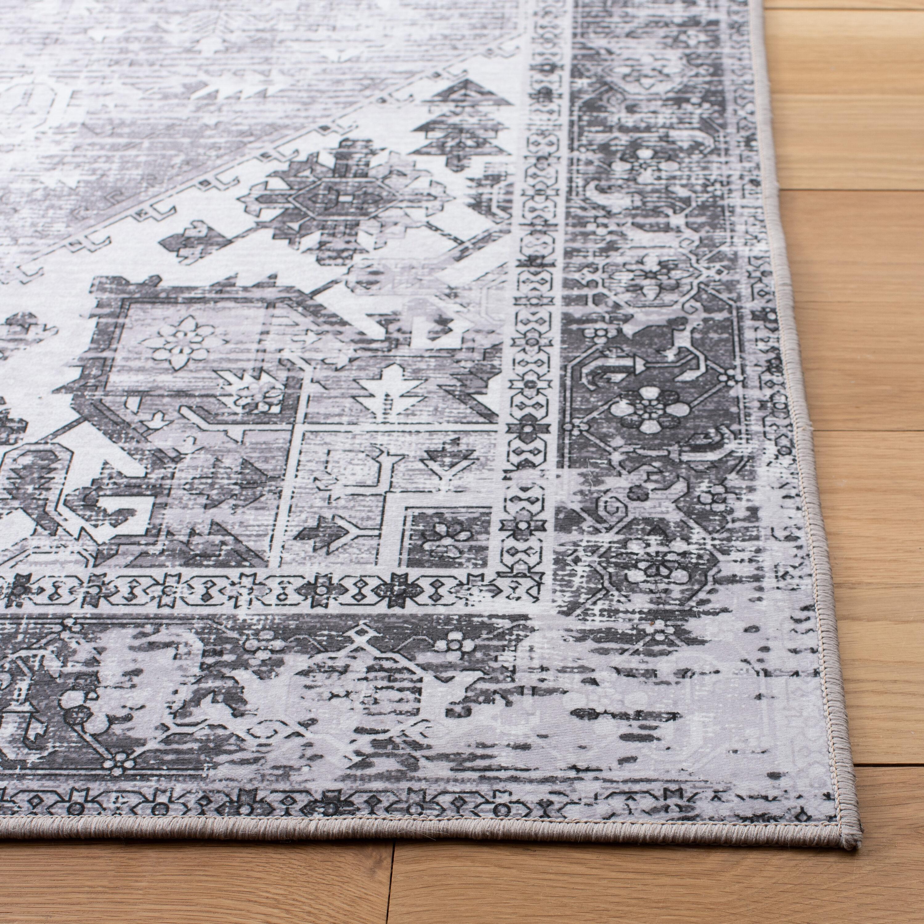 Tucson TSN102 Power Loomed Machine Washable Area Rug - Dark Sage/Ivory - 6'x9' - Safavieh.